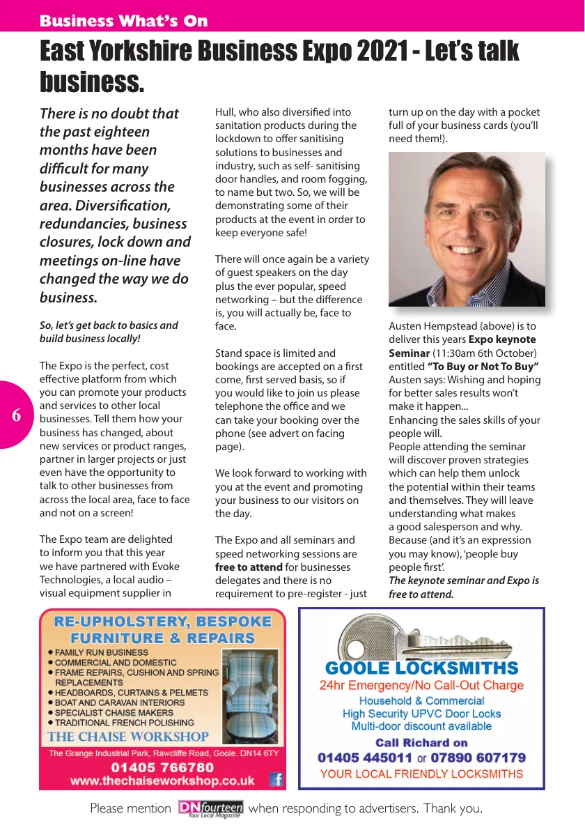 DN14 Magazine — September 2021 (Issue 138) — Page 6 of 24