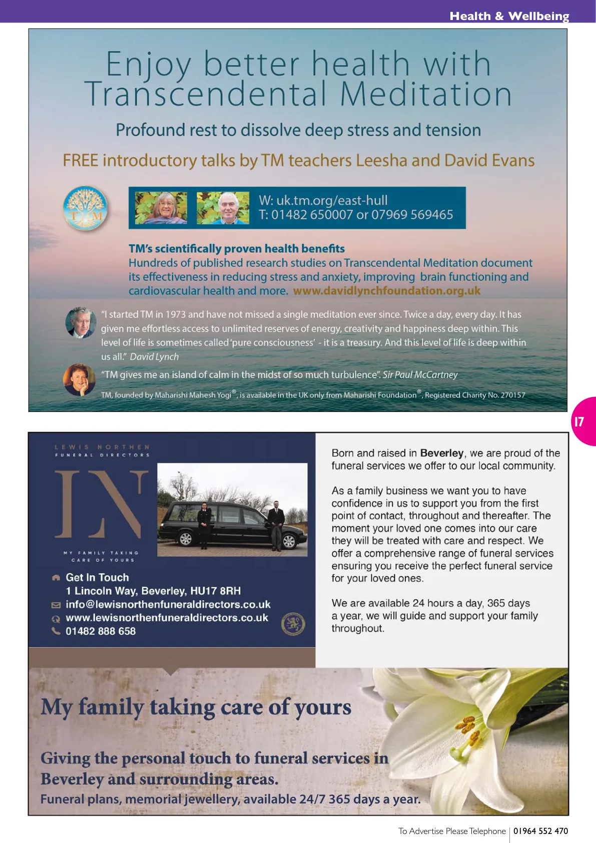 East Riding Magazine — April 2022 — Page 17 of 36