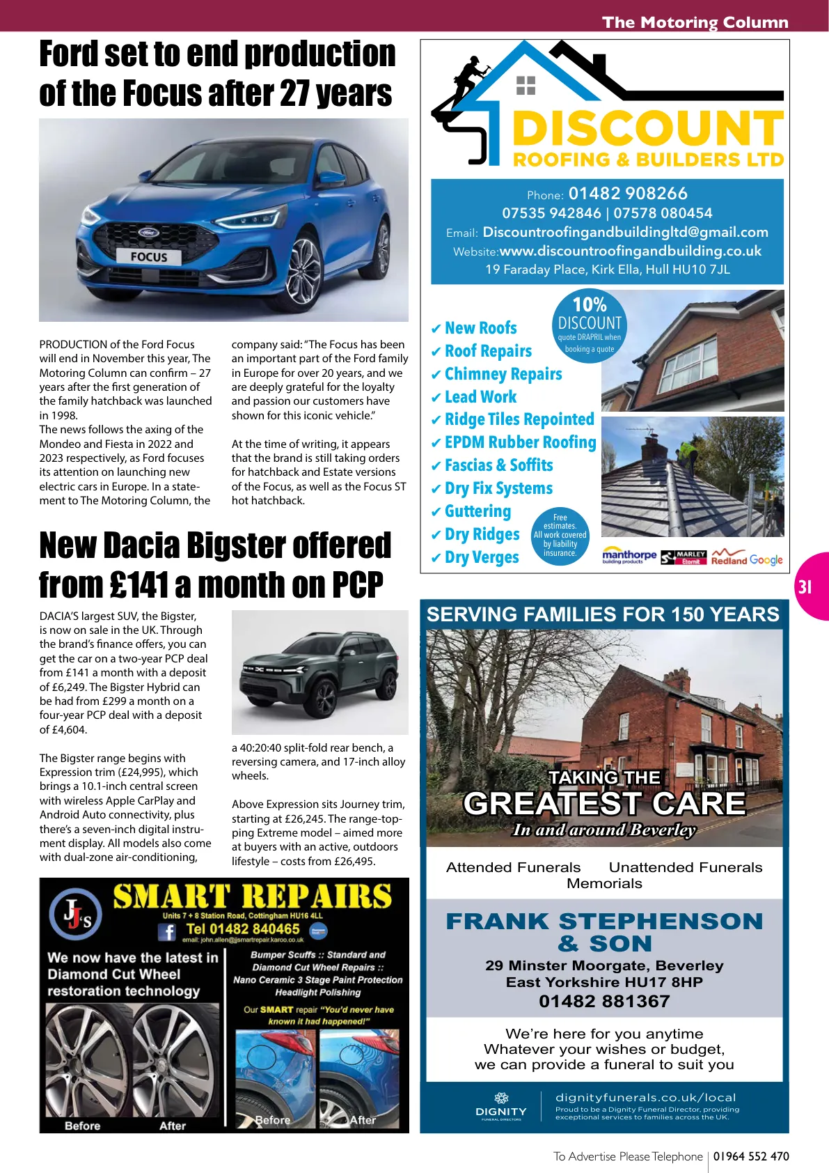 East Riding Magazine — April 2025 — Page 31 of 36