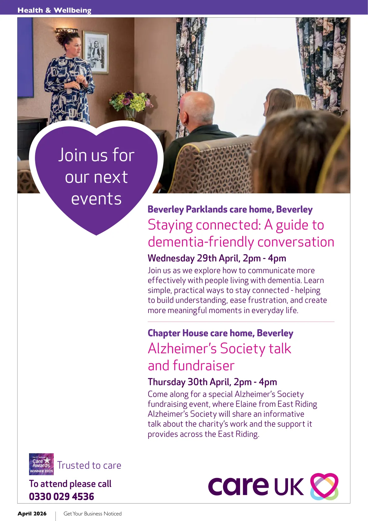 East Riding Magazine — April 2026 — Page 18 of 36