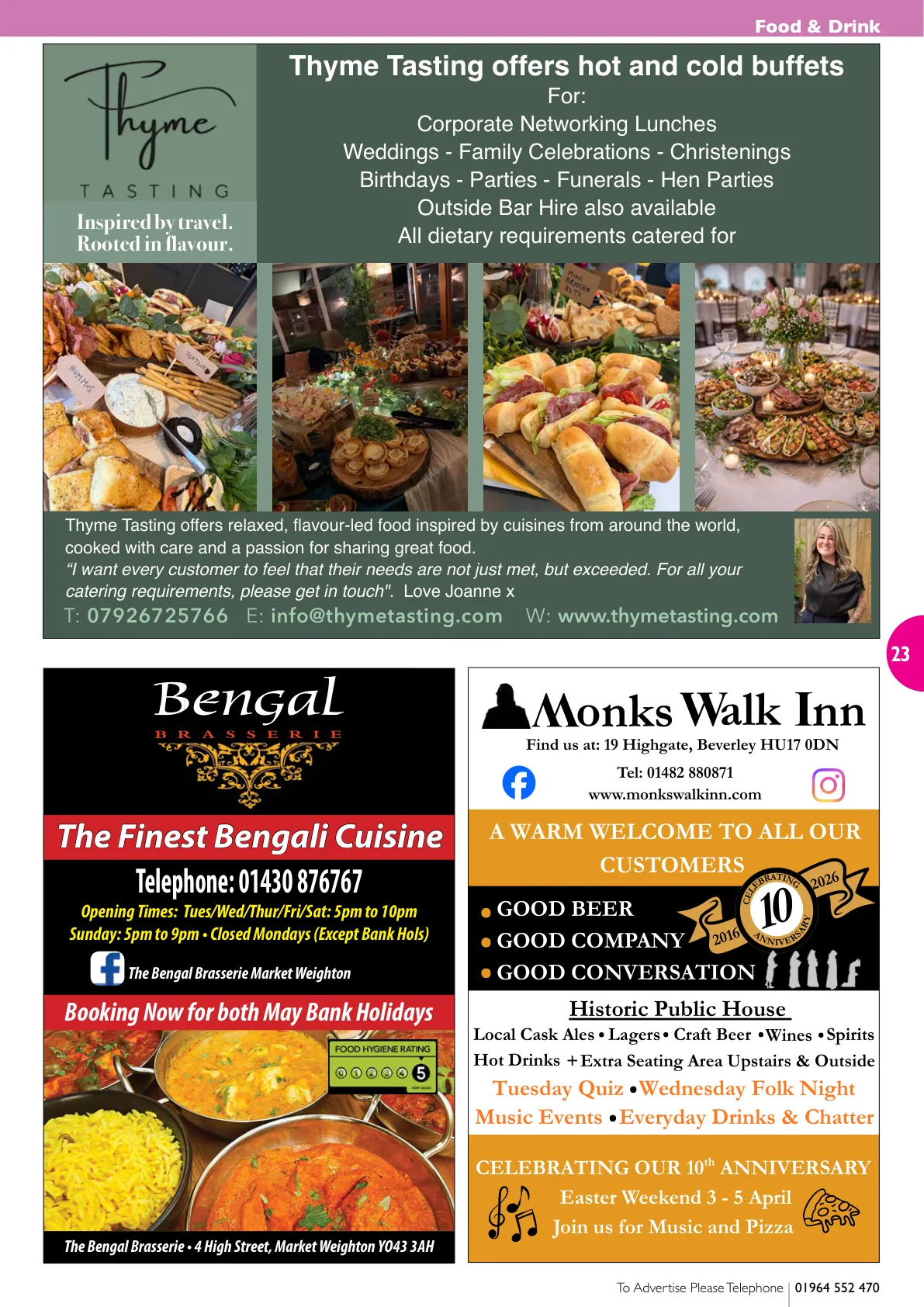 East Riding Magazine — April 2026 — Page 23 of 36