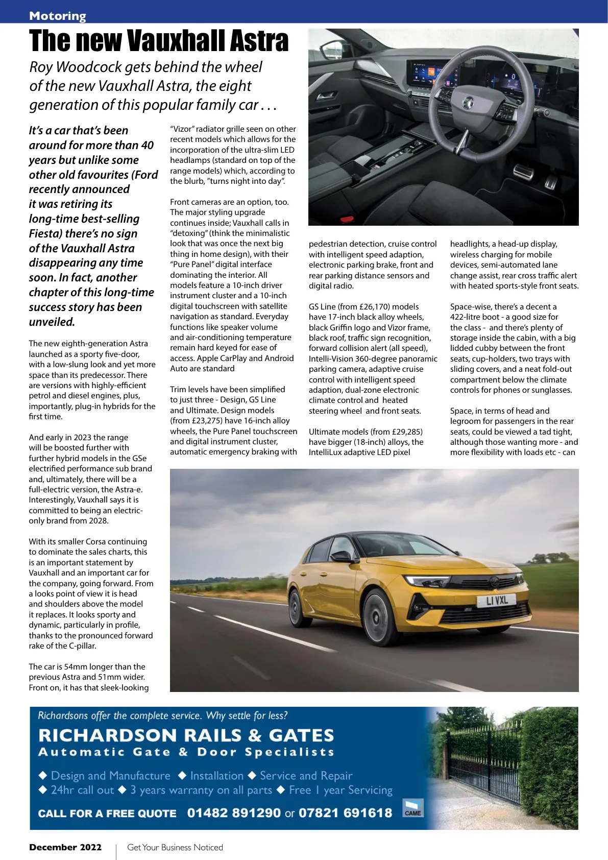 East Riding Magazine — December 2022 — Page 16 of 36