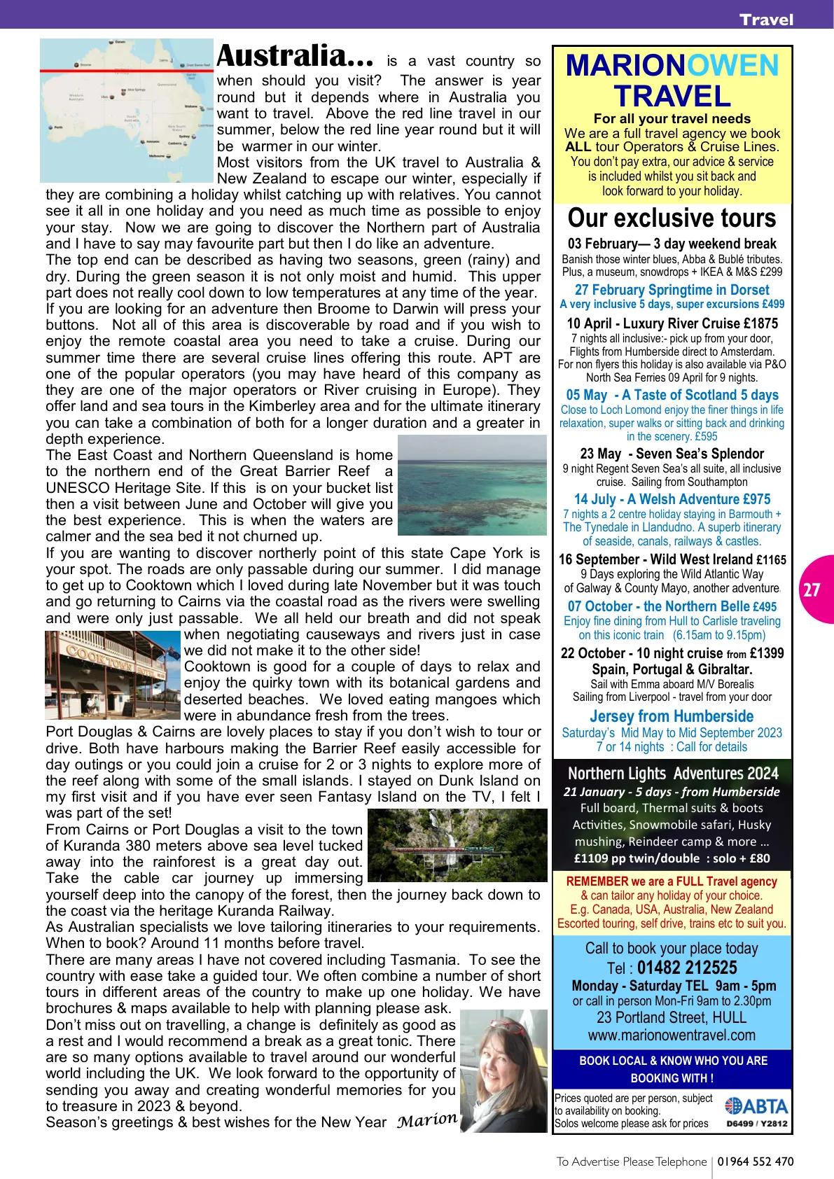 East Riding Magazine — December 2022 — Page 27 of 36