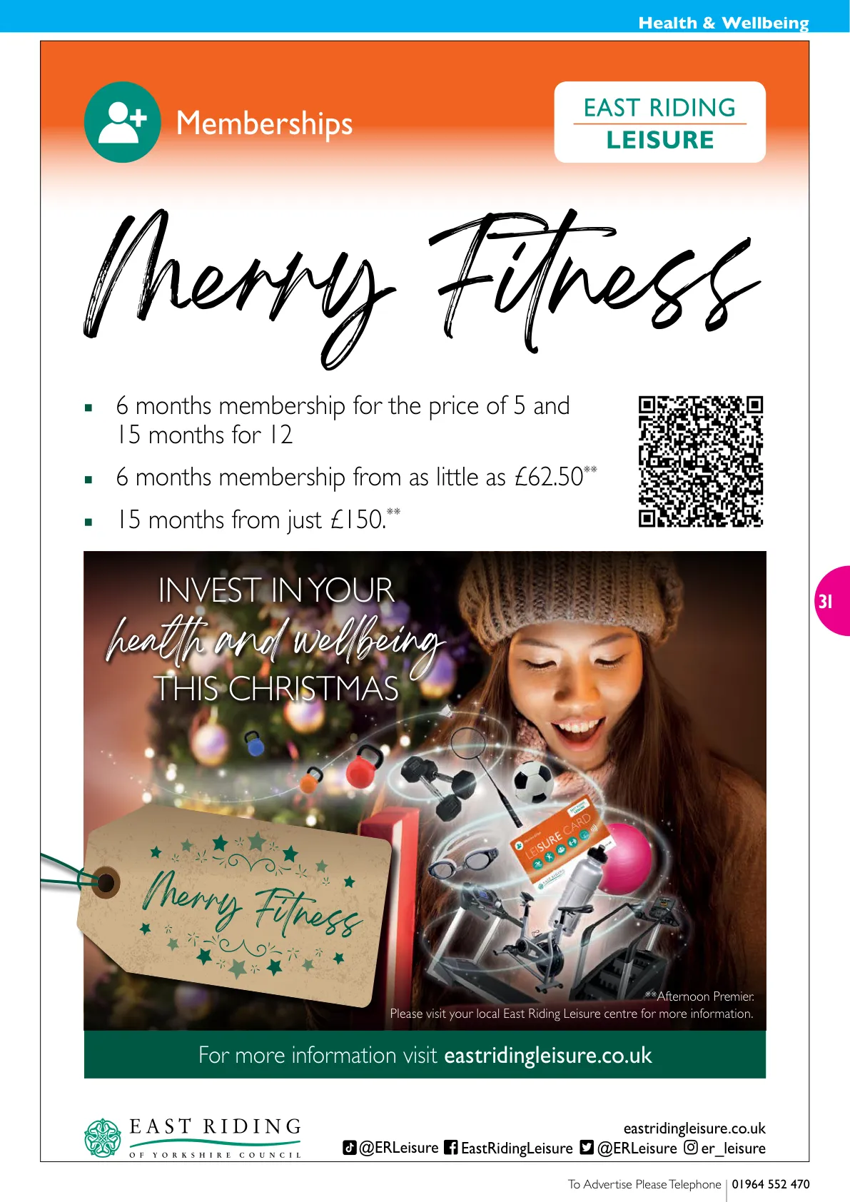 East Riding Magazine — December 2022 — Page 31 of 36