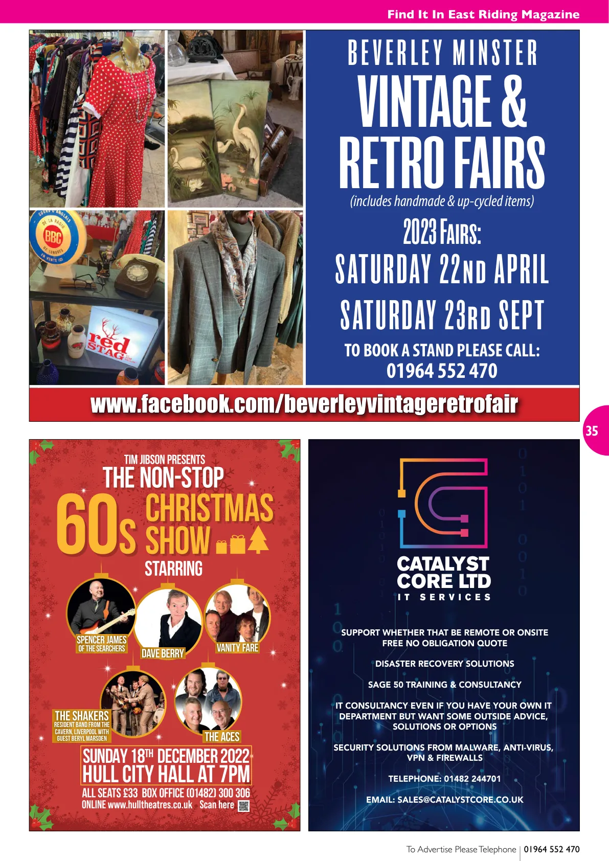 East Riding Magazine — December 2022 — Page 35 of 36