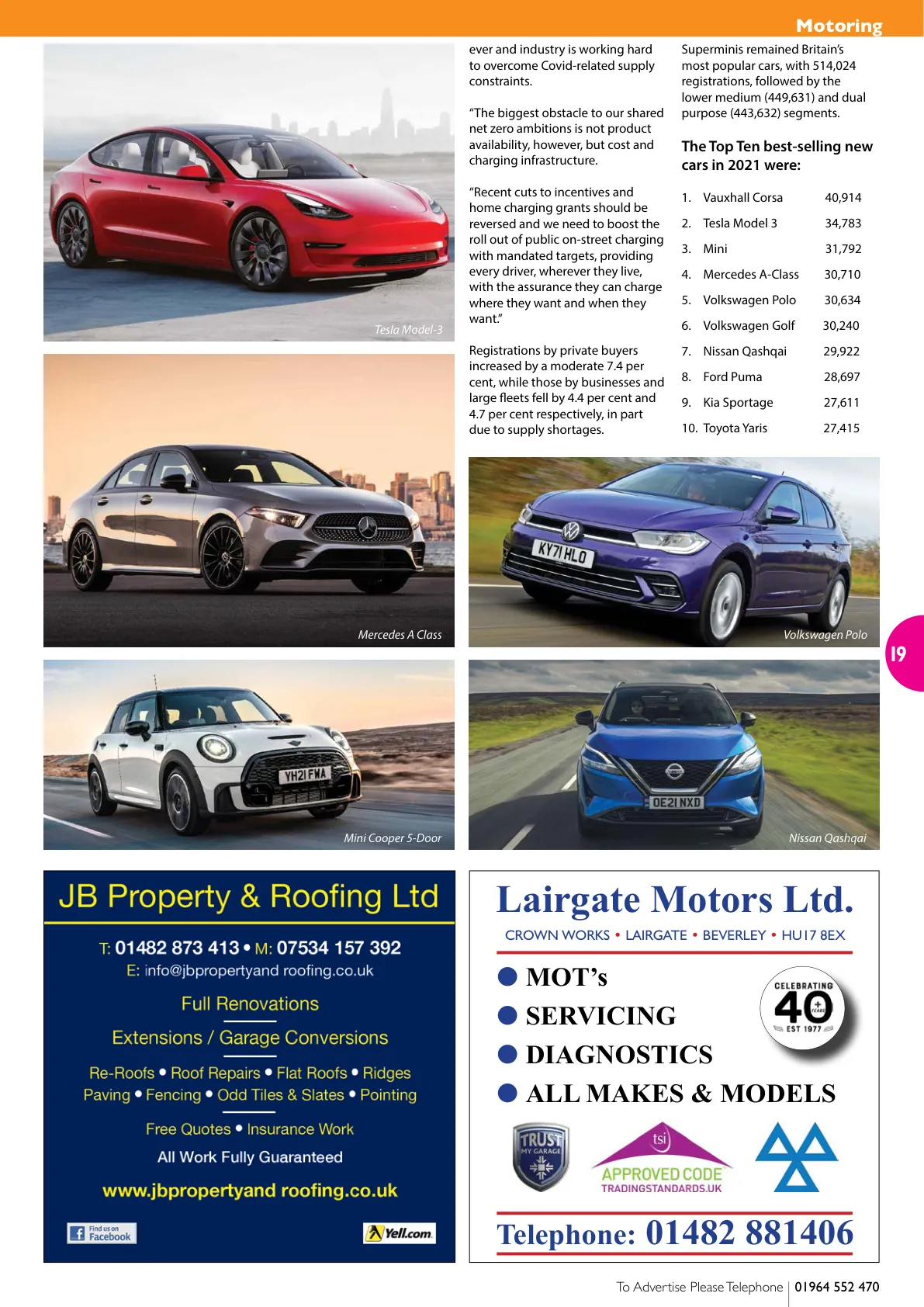East Riding Magazine — February 2022 — Page 19 of 44