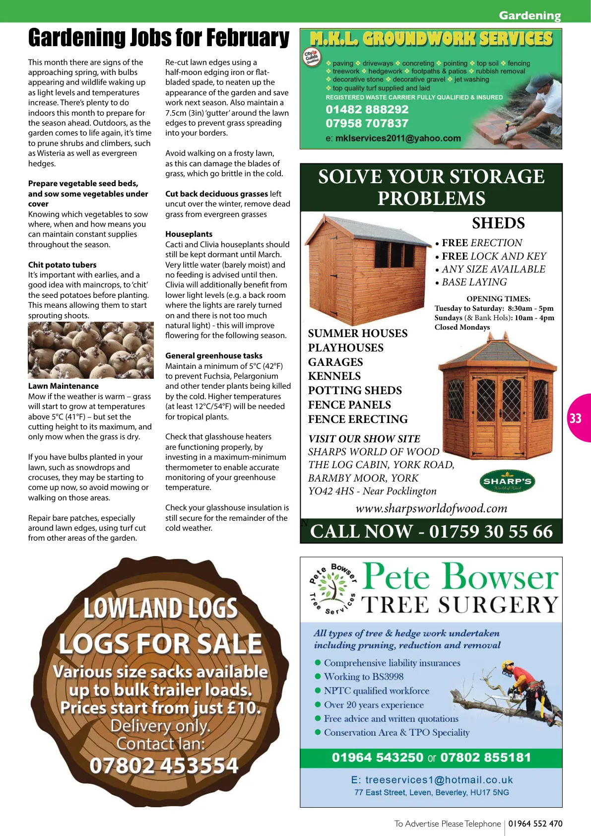 East Riding Magazine — February 2023 — Page 33 of 36