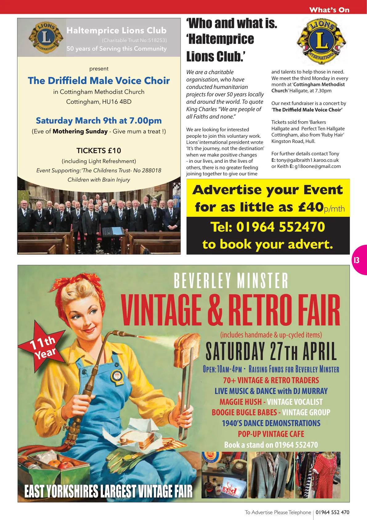 East Riding Magazine — February 2024 — Page 13 of 36