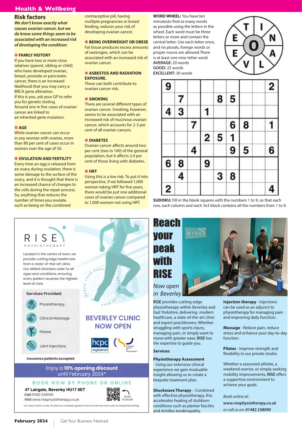 East Riding Magazine — February 2024 — Page 20 of 36