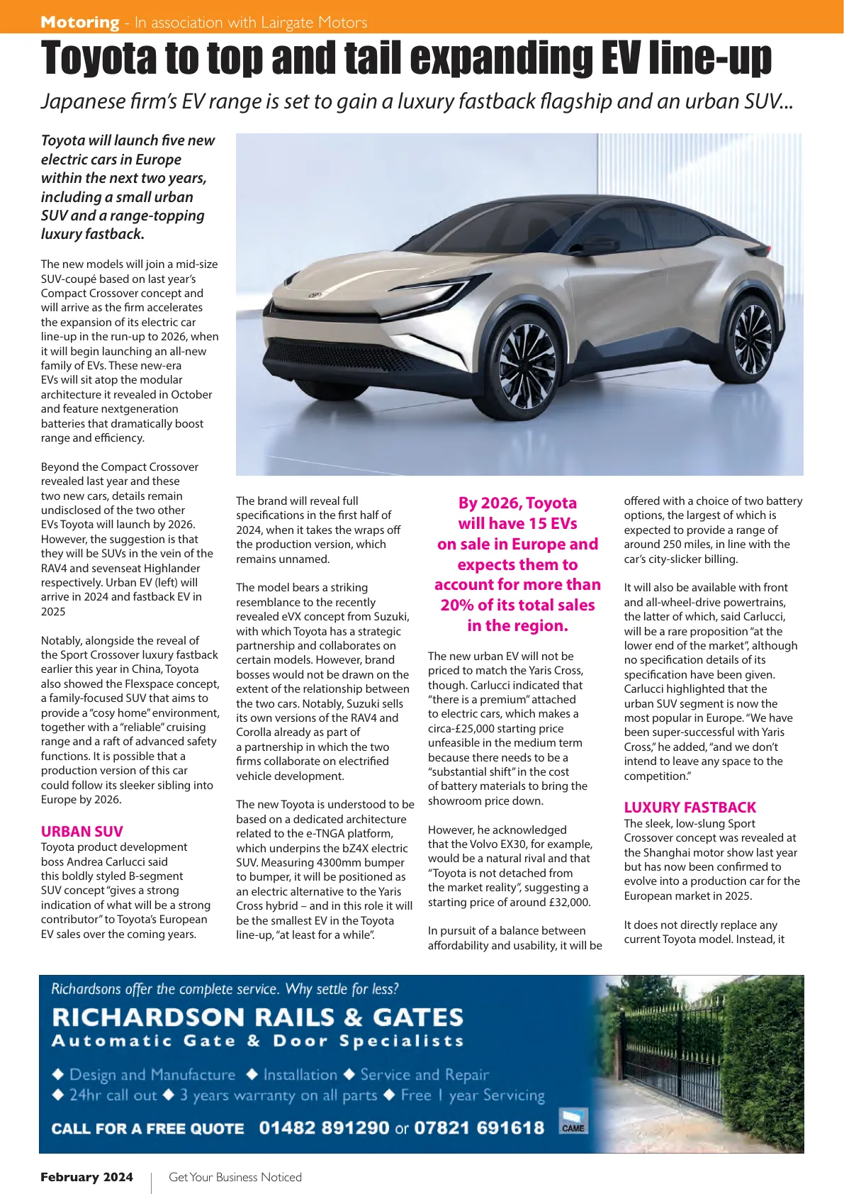 East Riding Magazine — February 2024 — Page 30 of 36