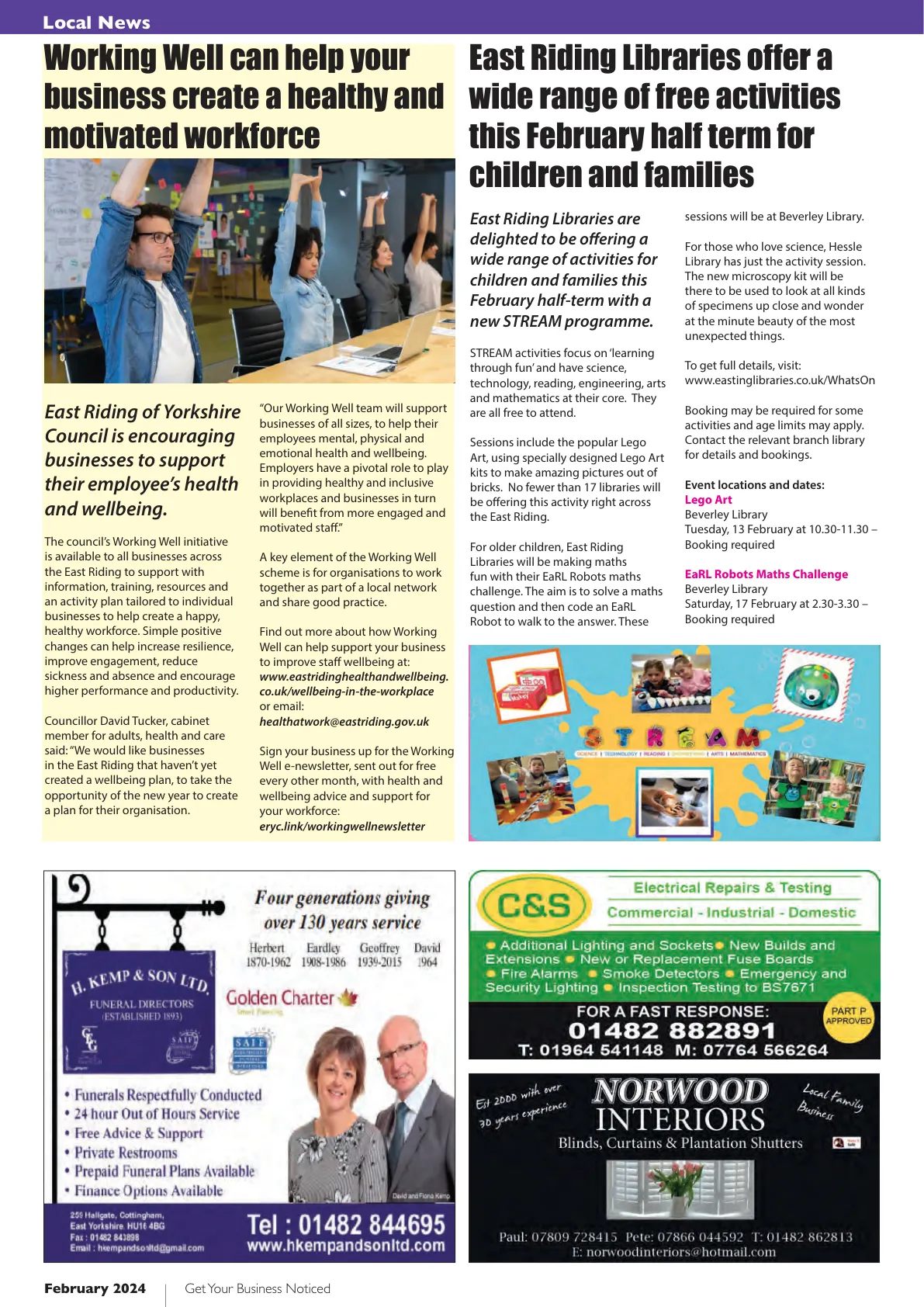 East Riding Magazine — February 2024 — Page 4 of 36