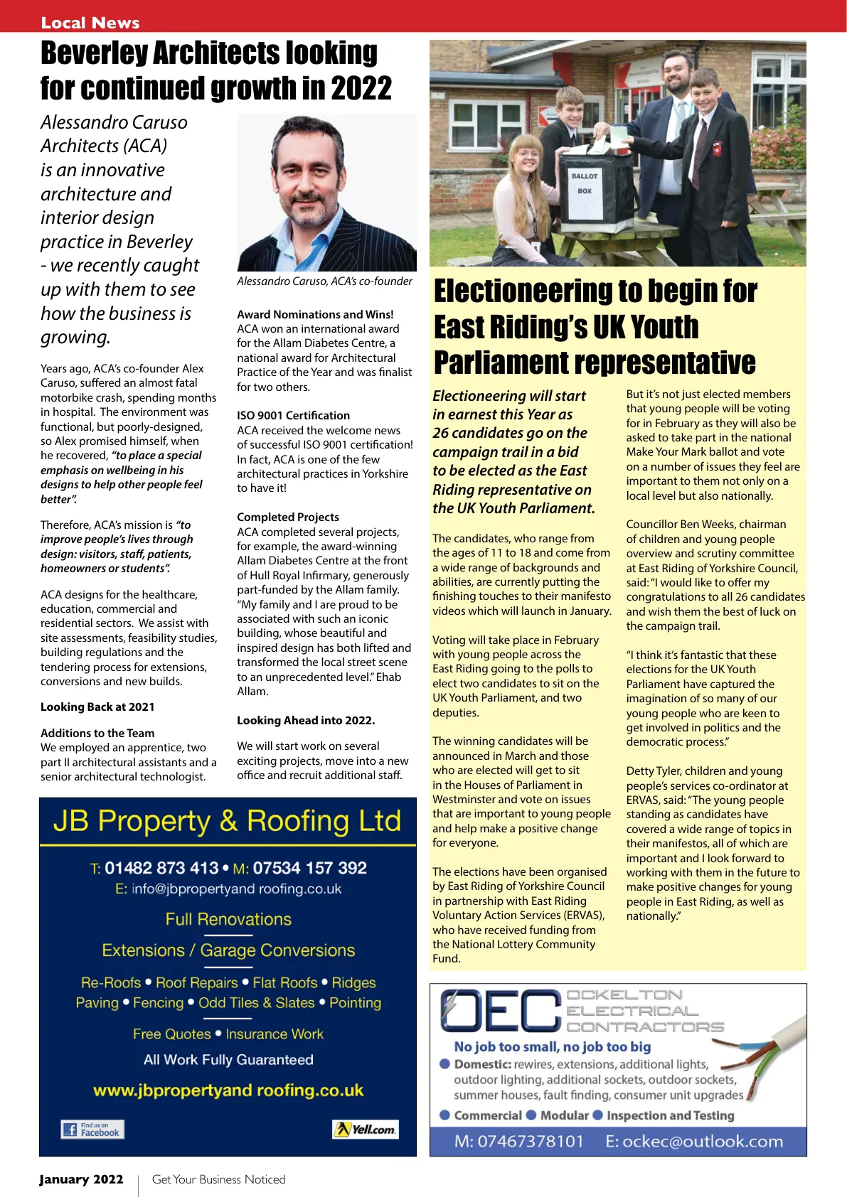 East Riding Magazine — January 2022 — Page 12 of 44