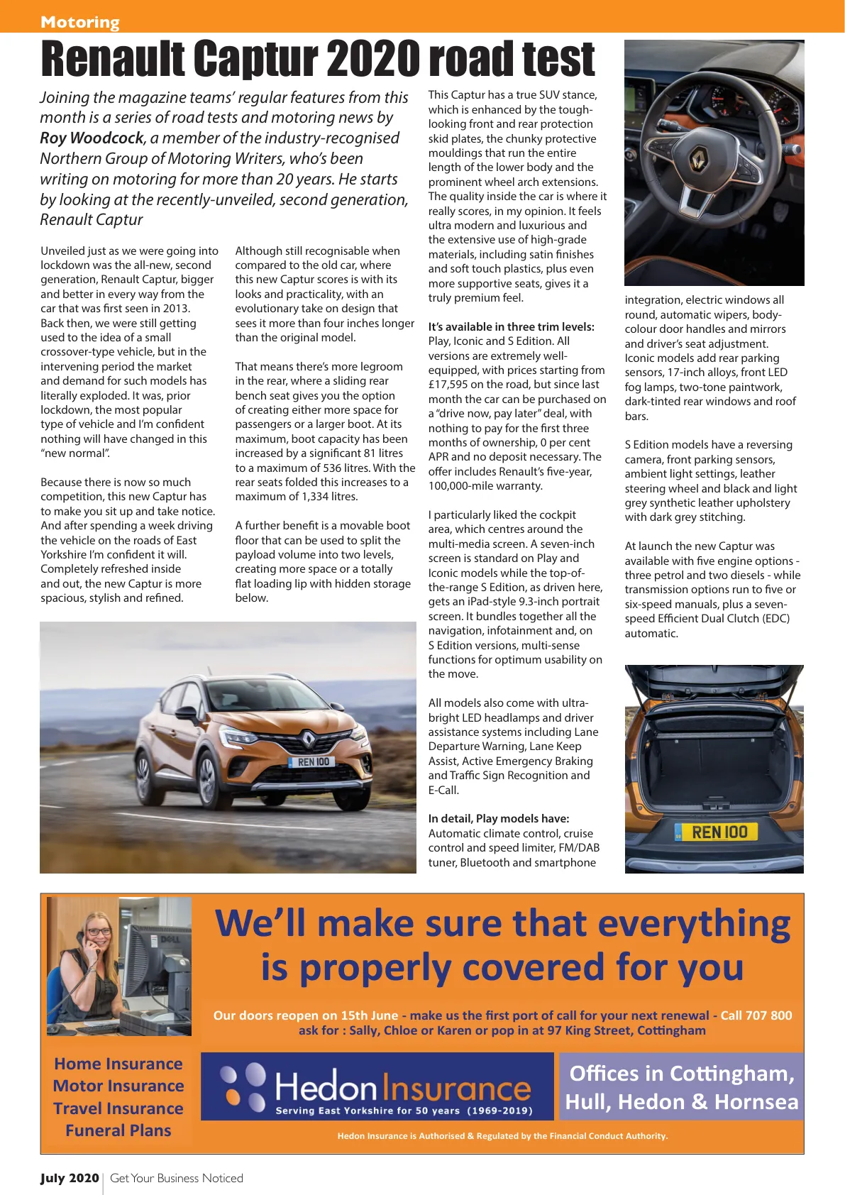 East Riding Magazine — July 2020 — Page 14 of 28