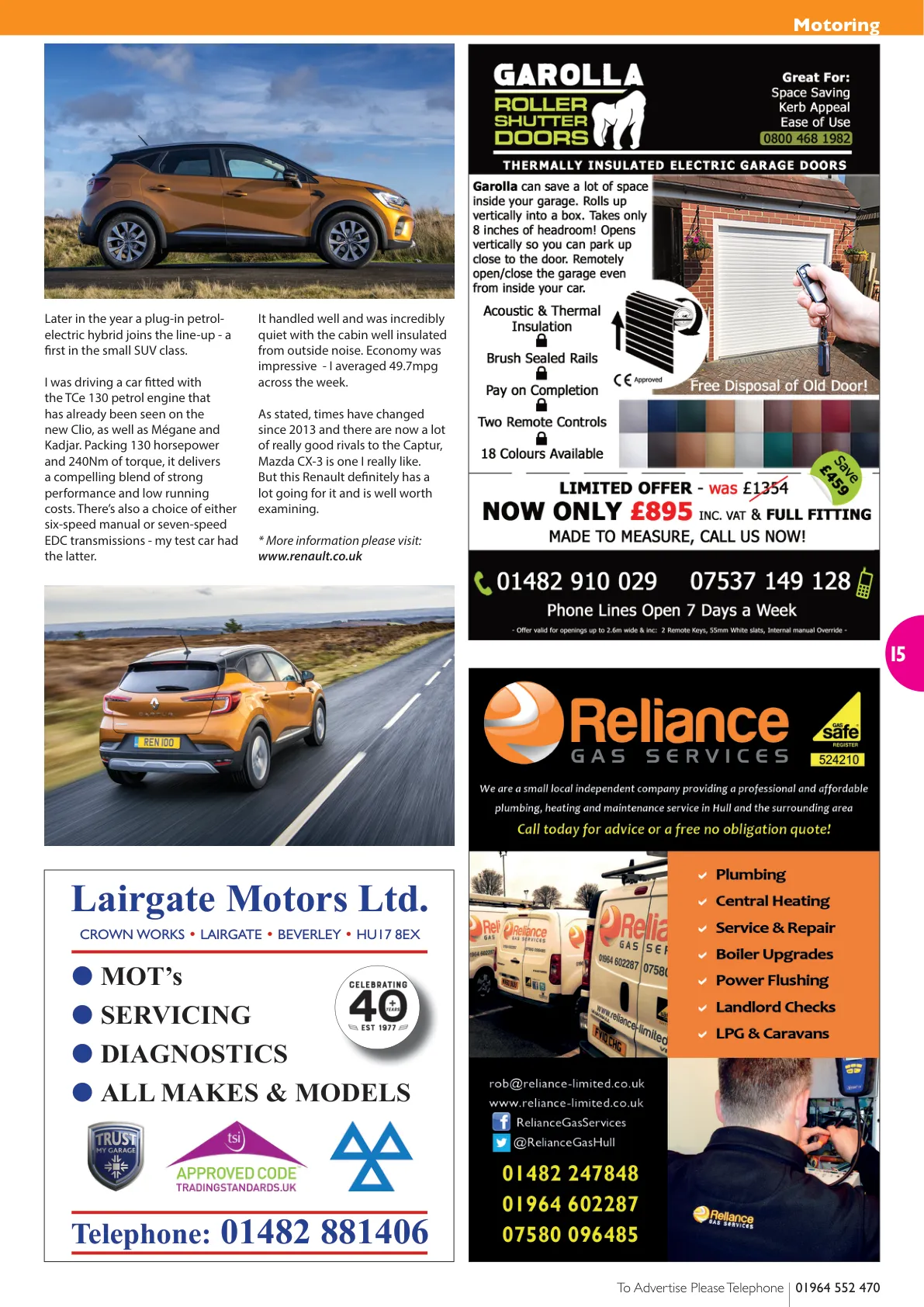 East Riding Magazine — July 2020 — Page 15 of 28