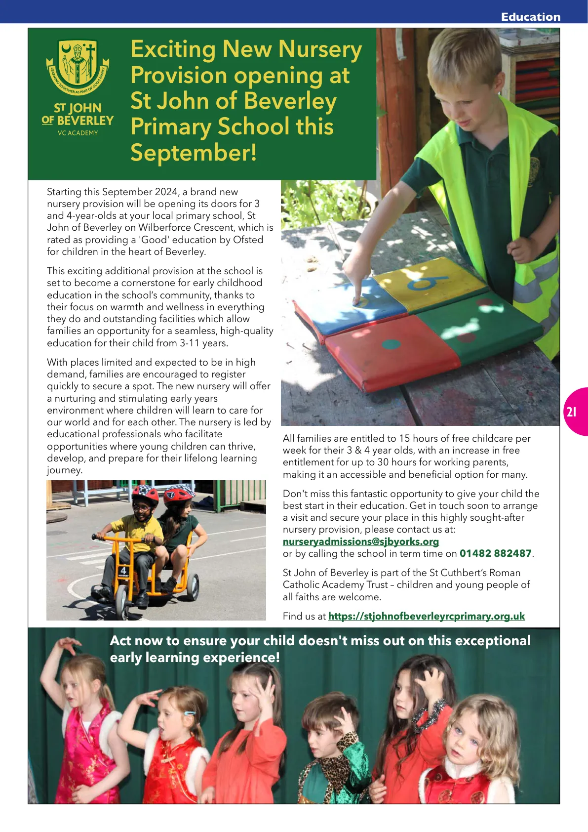 East Riding Magazine — July/August 2024 — Page 21 of 36