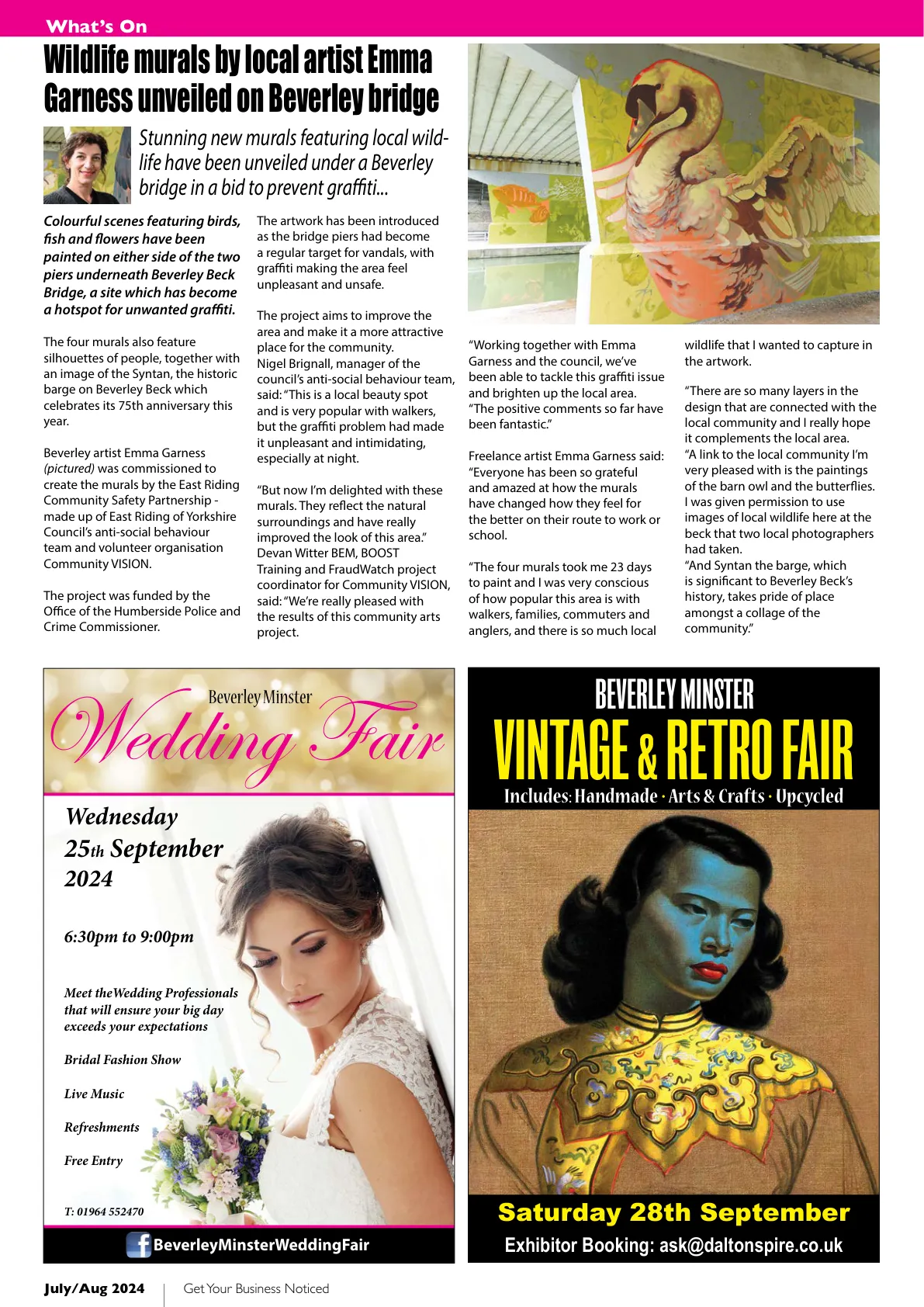 East Riding Magazine — July/August 2024 — Page 26 of 36