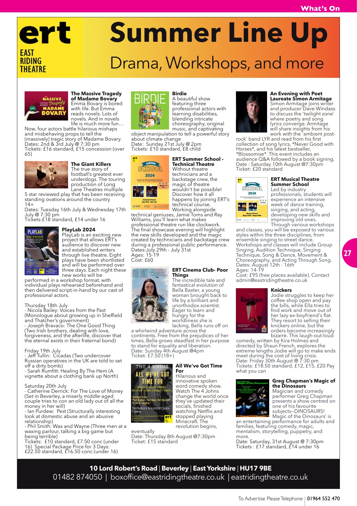 East Riding Magazine — July/August 2024 — Page 27 of 36