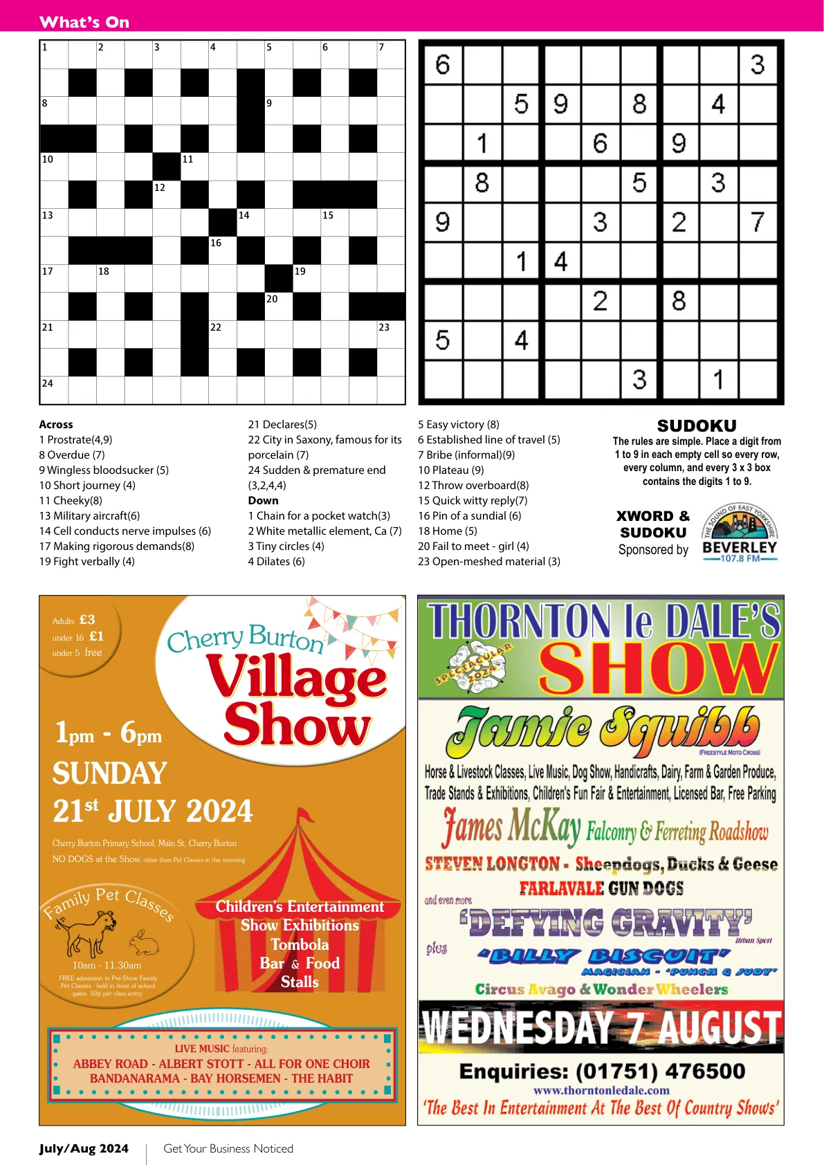 East Riding Magazine — July/August 2024 — Page 28 of 36
