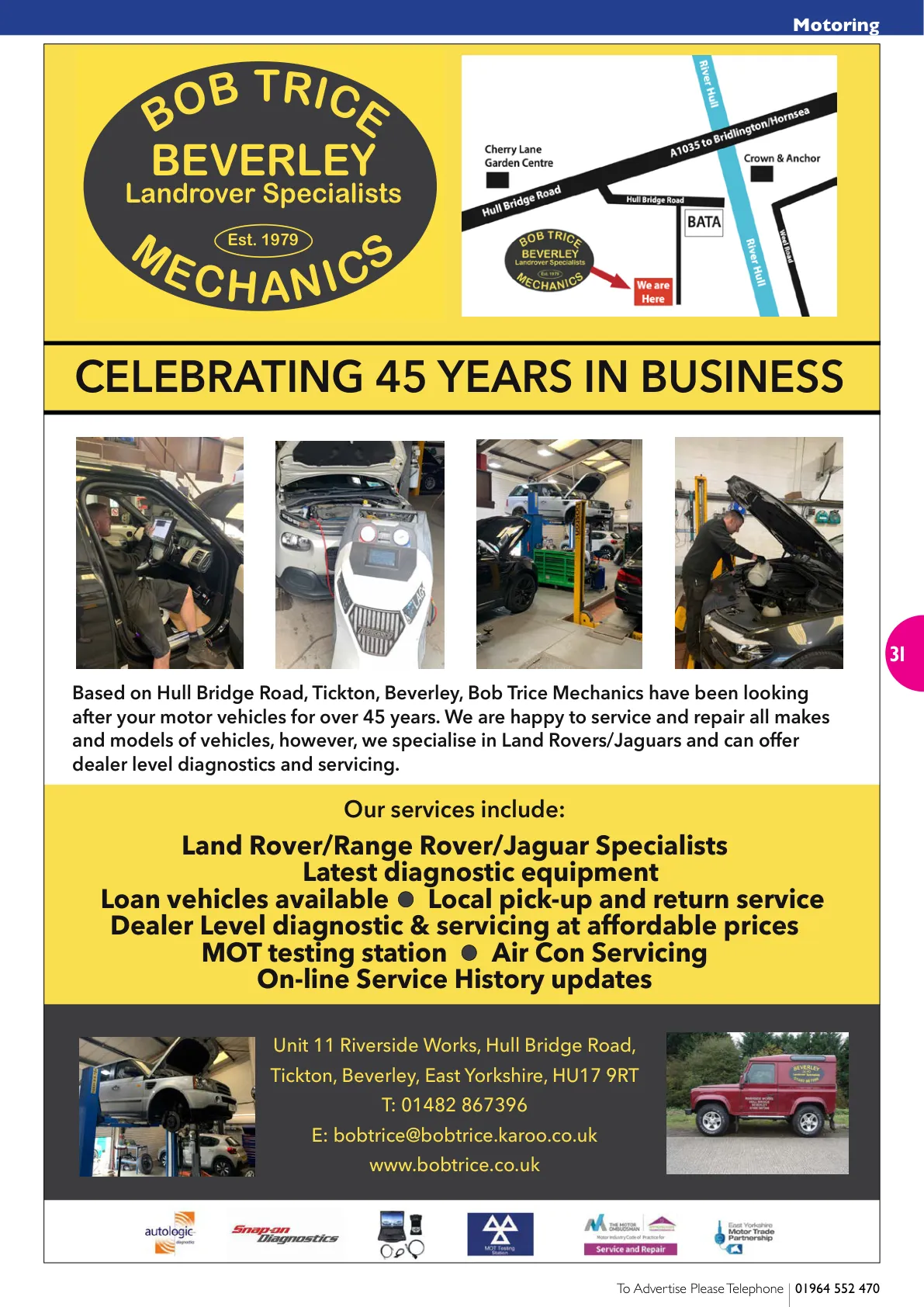 East Riding Magazine — July/August 2024 — Page 31 of 36