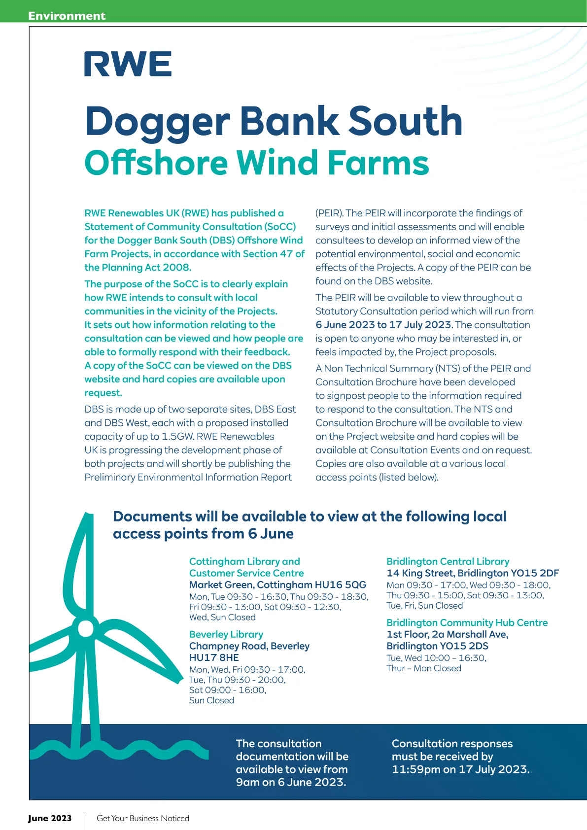 East Riding Magazine — June 2023 — Page 24 of 36