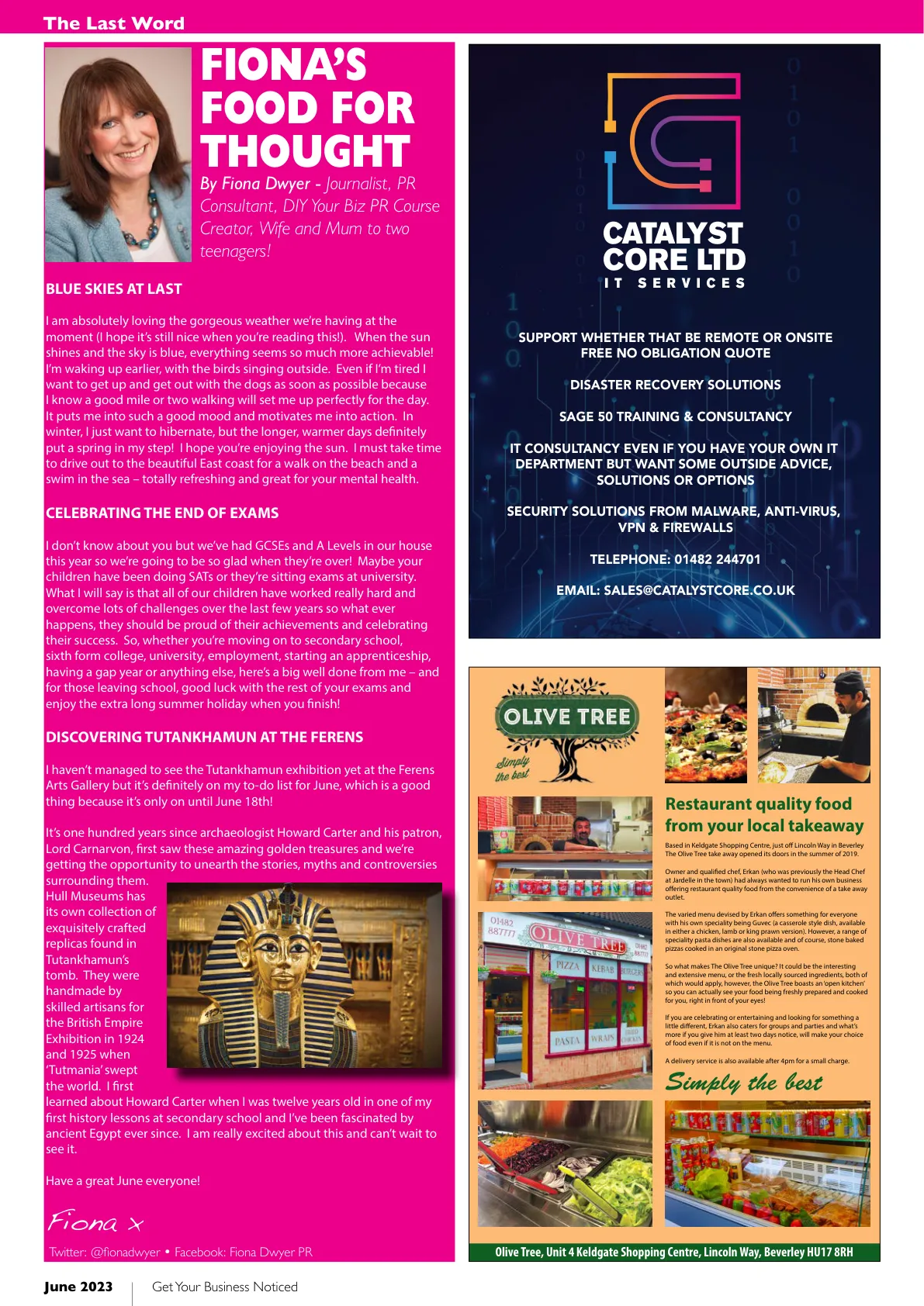 East Riding Magazine — June 2023 — Page 34 of 36