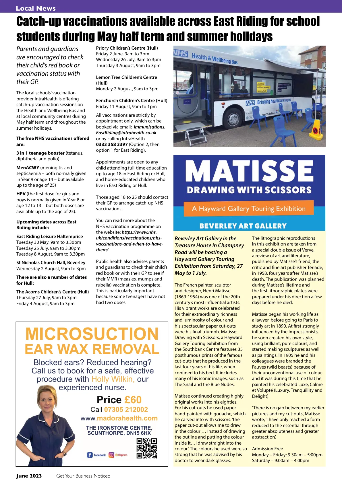 East Riding Magazine — June 2023 — Page 4 of 36
