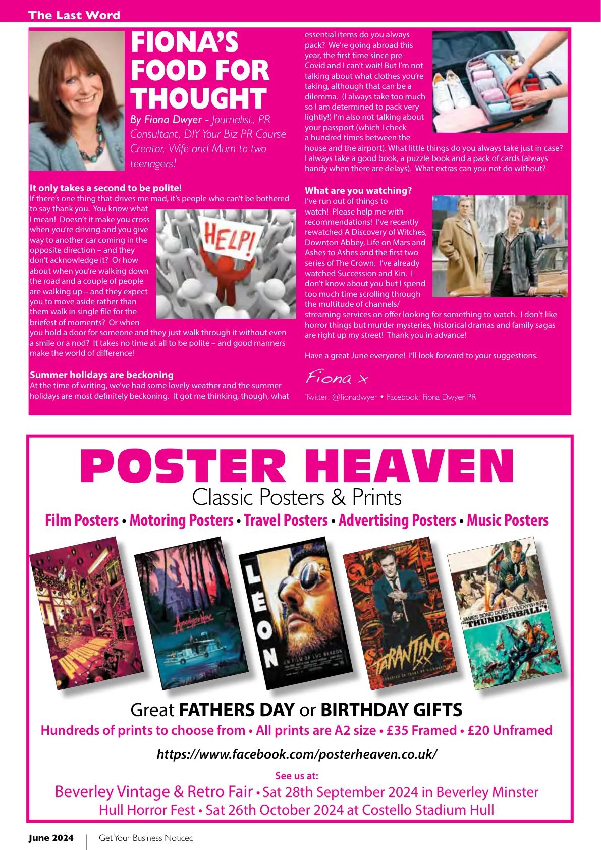 East Riding Magazine — June 2024 — Page 34 of 36