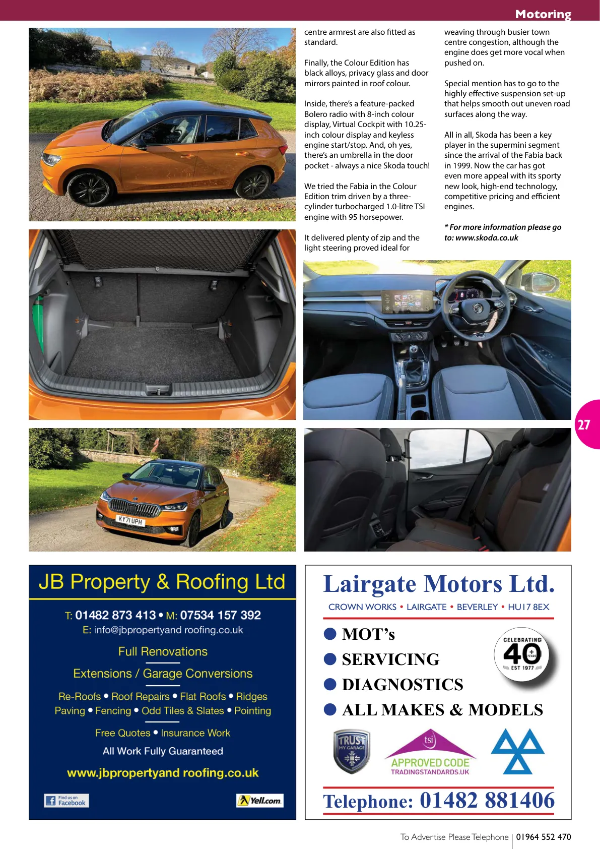 East Riding Magazine — March 2022 — Page 27 of 52