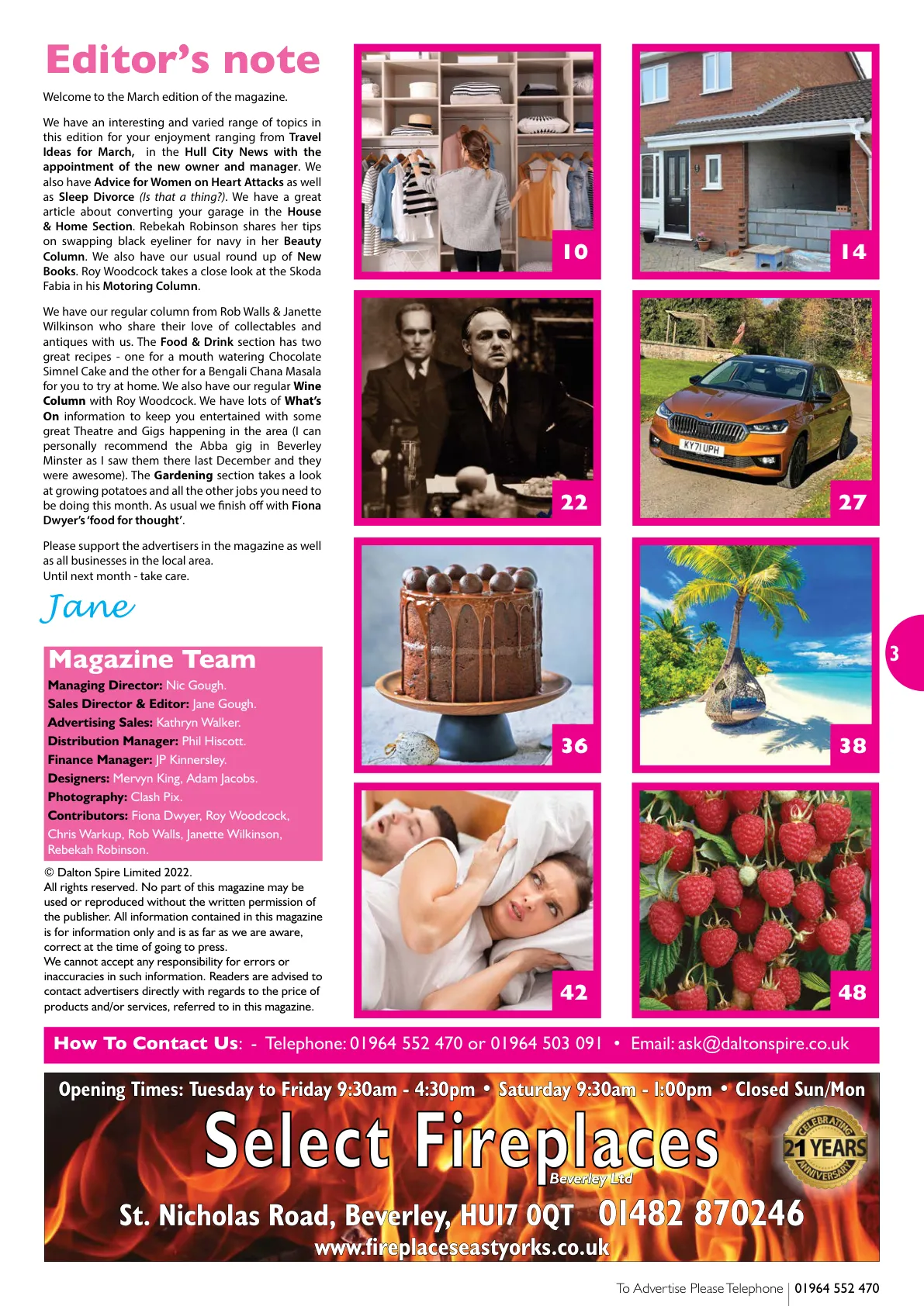 East Riding Magazine — March 2022 — Page 3 of 52