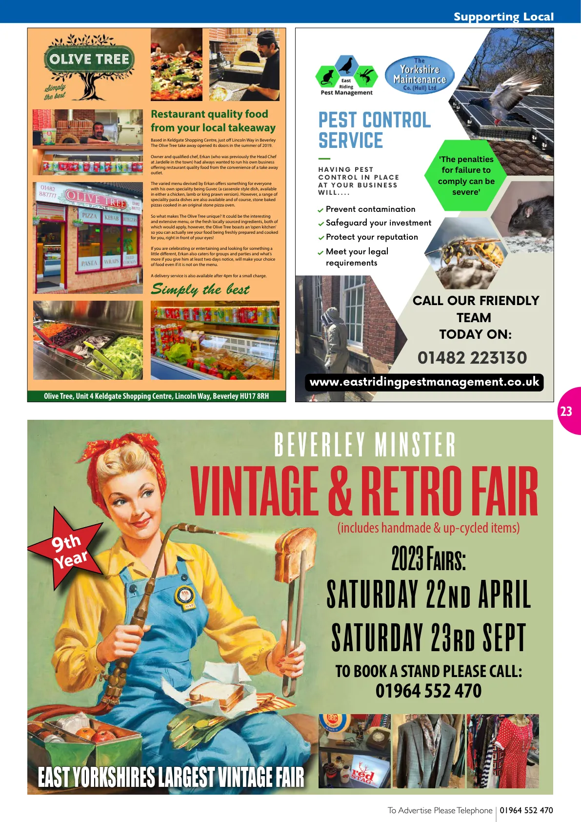 East Riding Magazine — March 2023 — Page 23 of 36