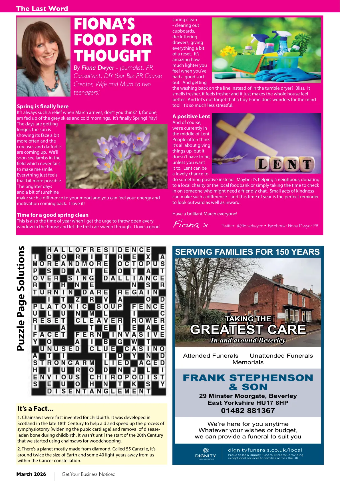 East Riding Magazine — March 2026 — Page 34 of 36