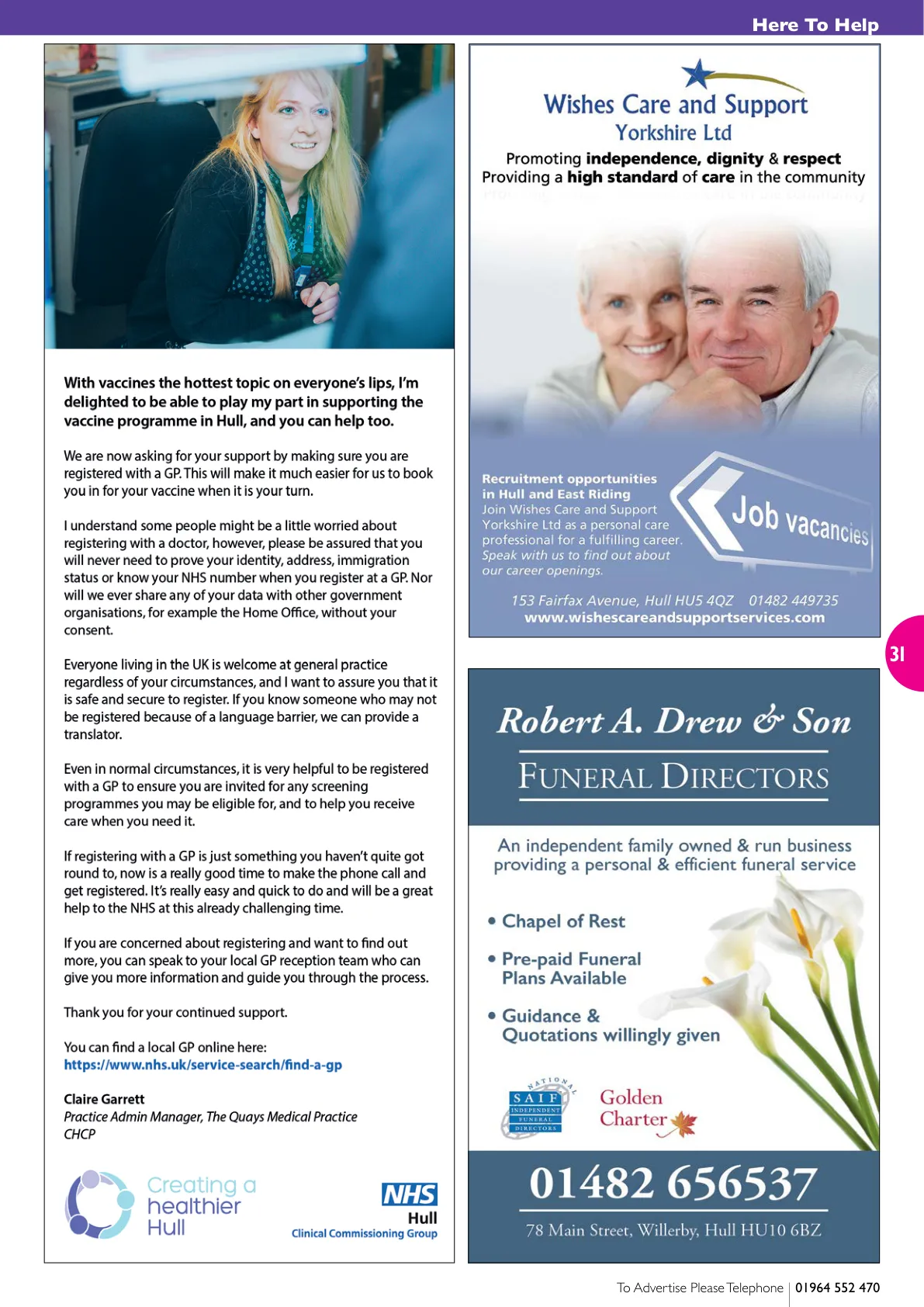 East Riding Magazine — May 2021 — Page 31 of 36