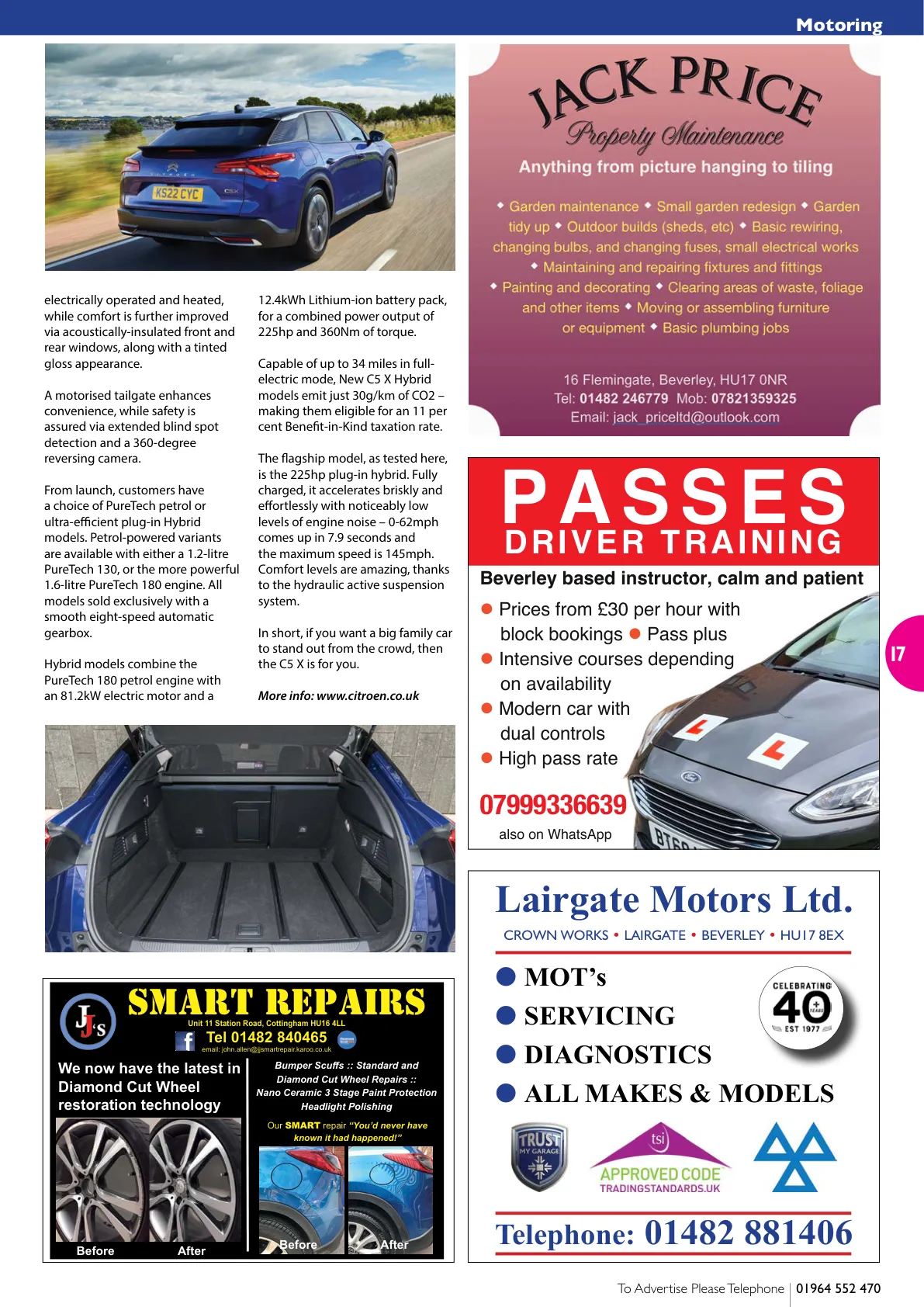 East Riding Magazine — November 2022 — Page 17 of 36