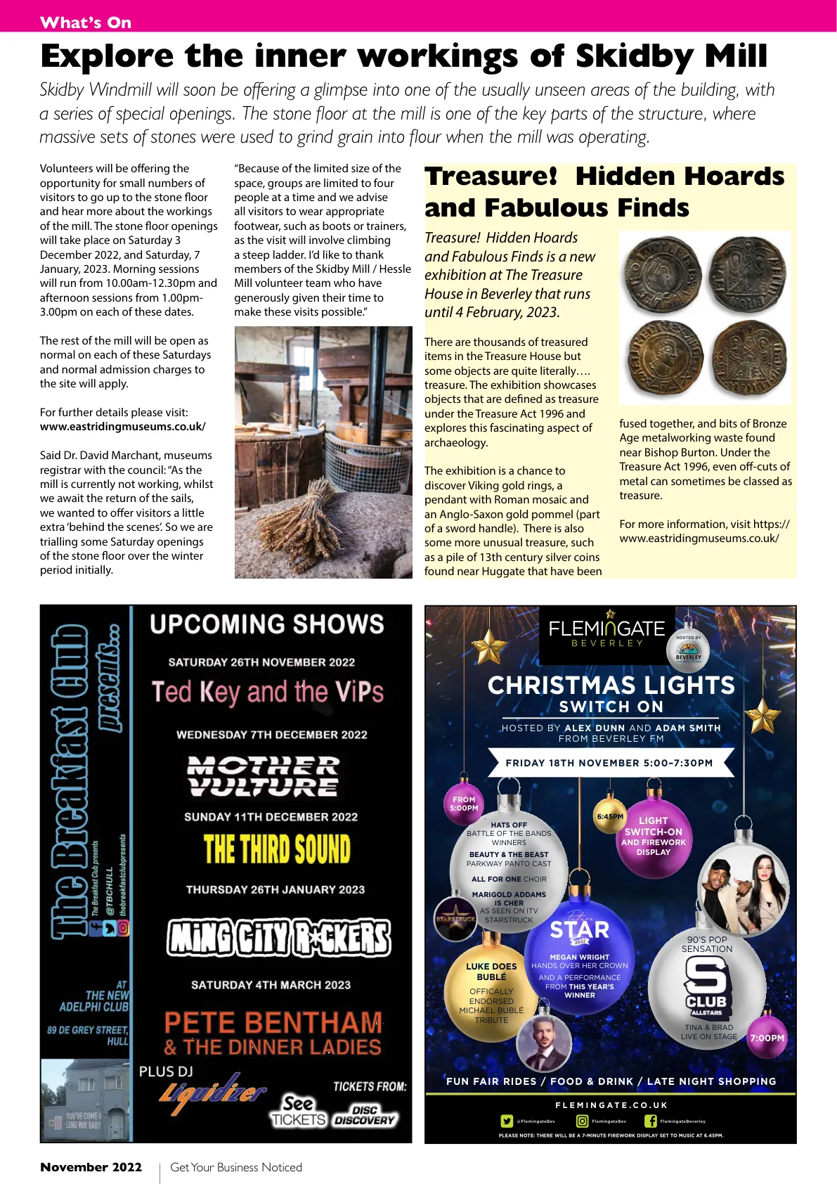 East Riding Magazine — November 2022 — Page 32 of 36