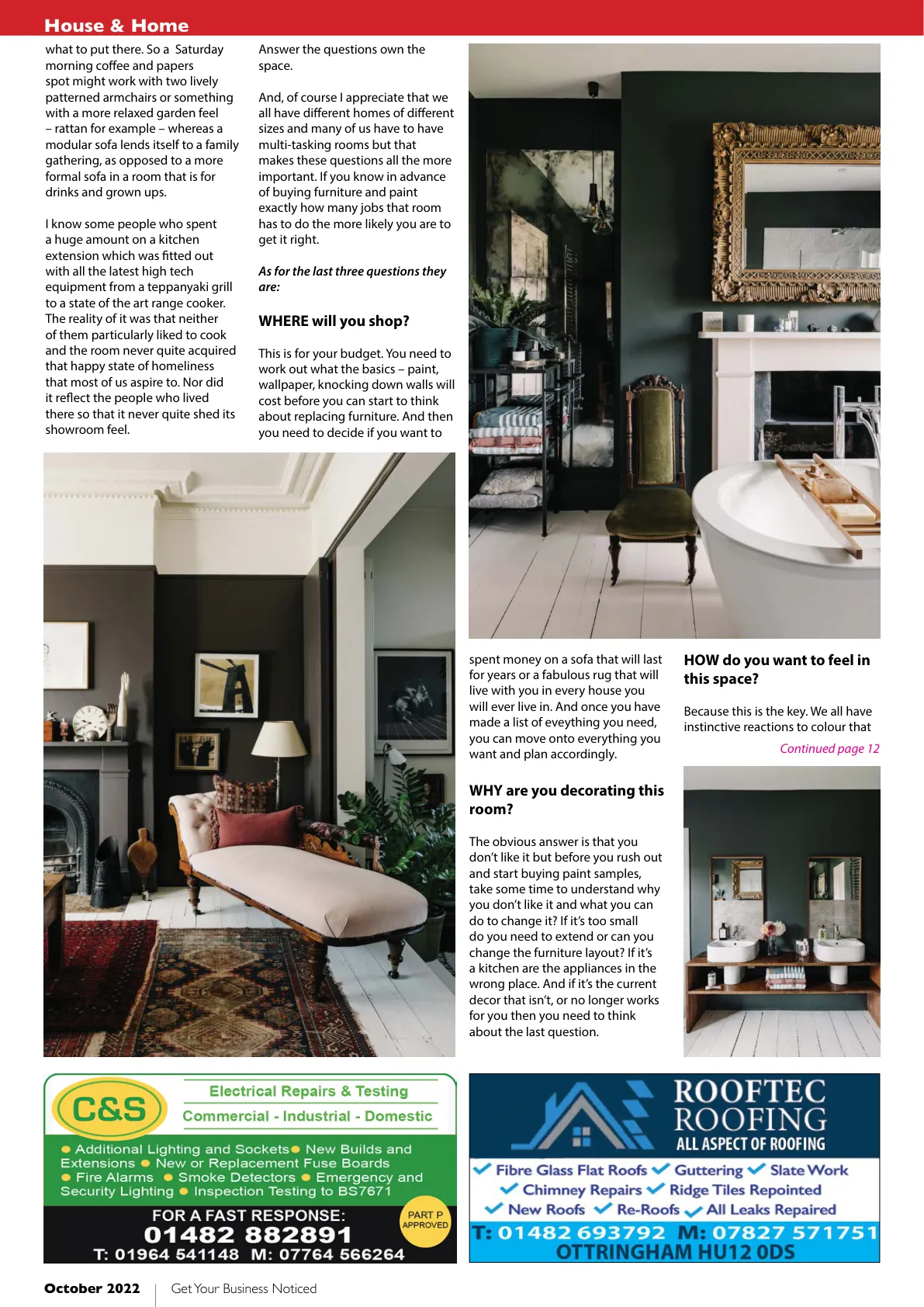 East Riding Magazine — October 2022 — Page 10 of 36