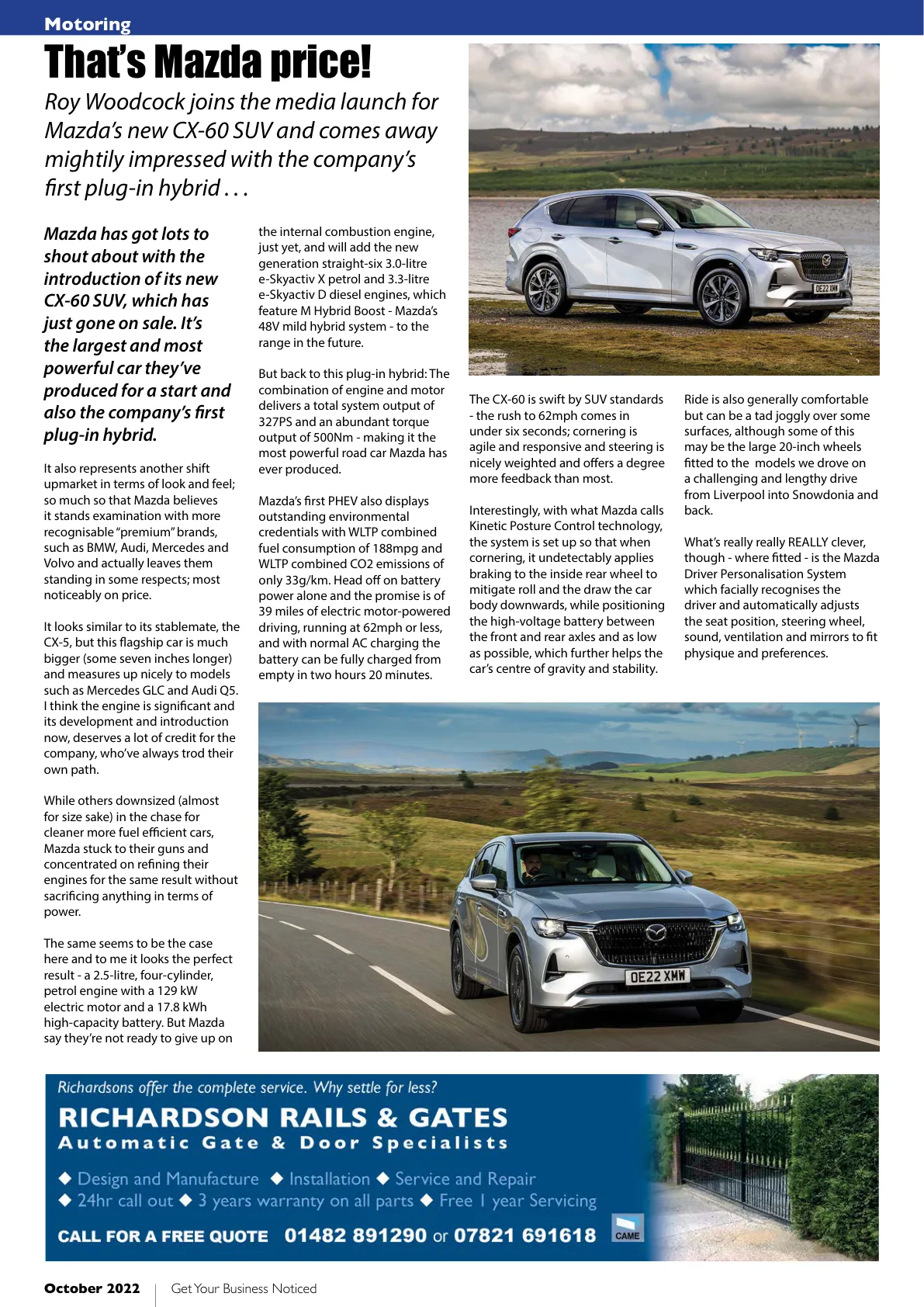 East Riding Magazine — October 2022 — Page 16 of 36
