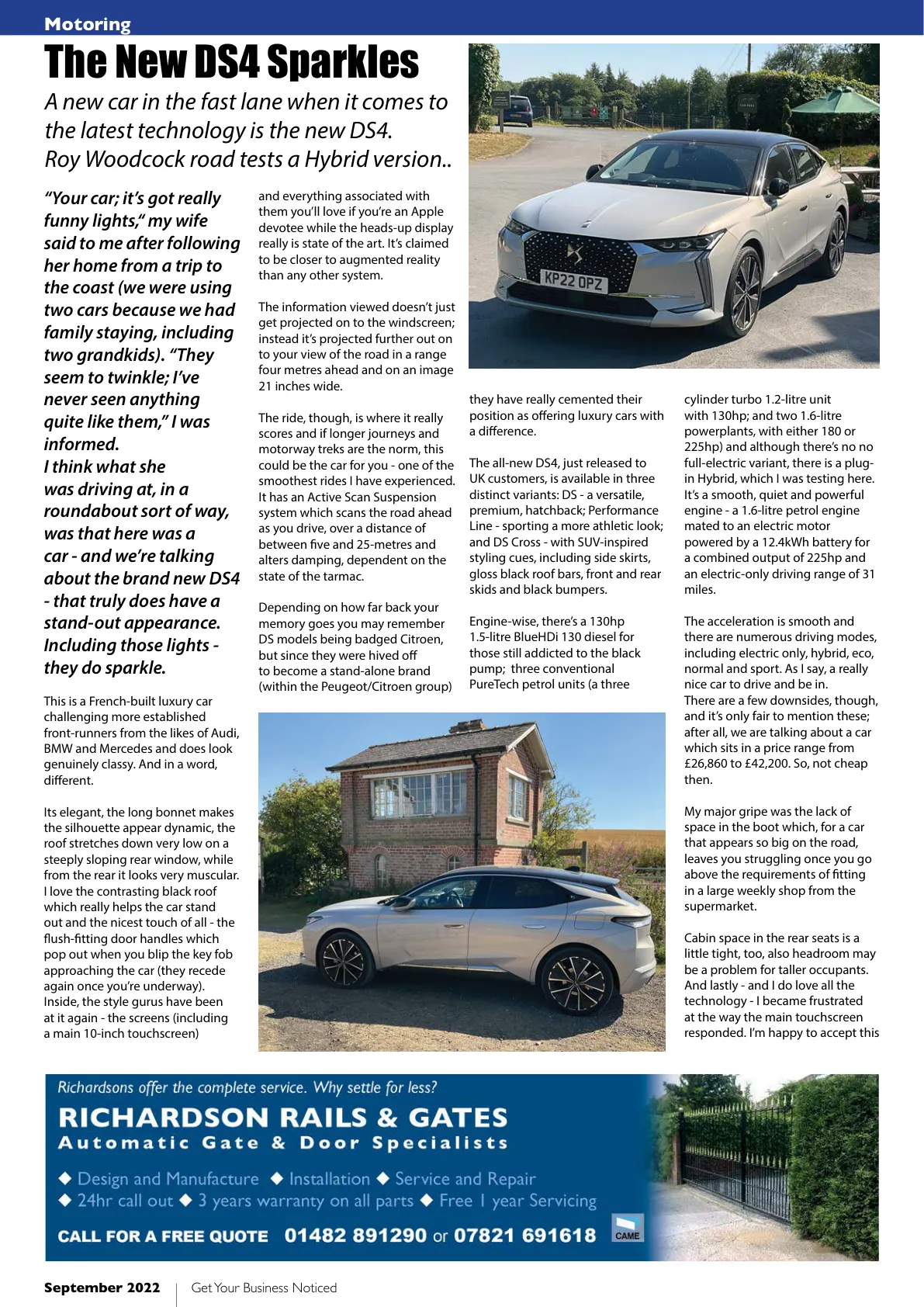 East Riding Magazine — September 2022 — Page 16 of 36