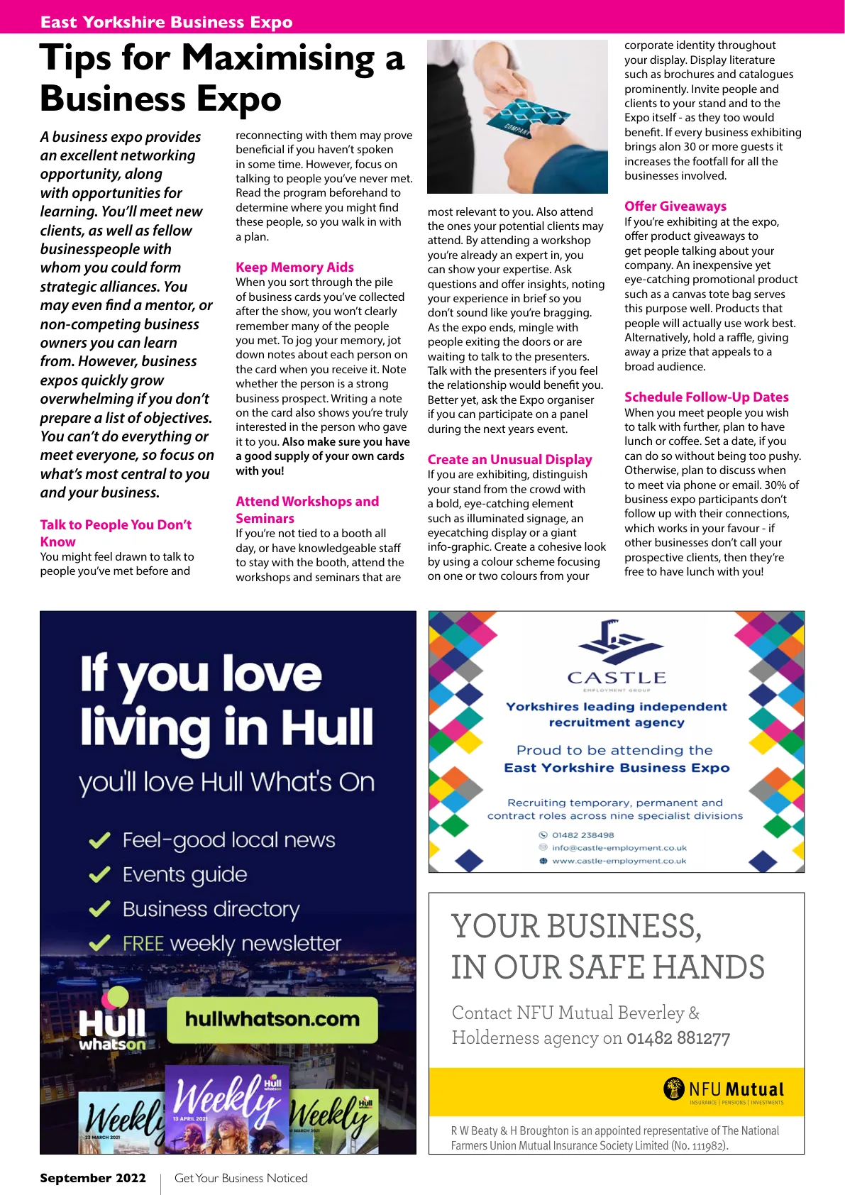 East Riding Magazine — September 2022 — Page 30 of 36
