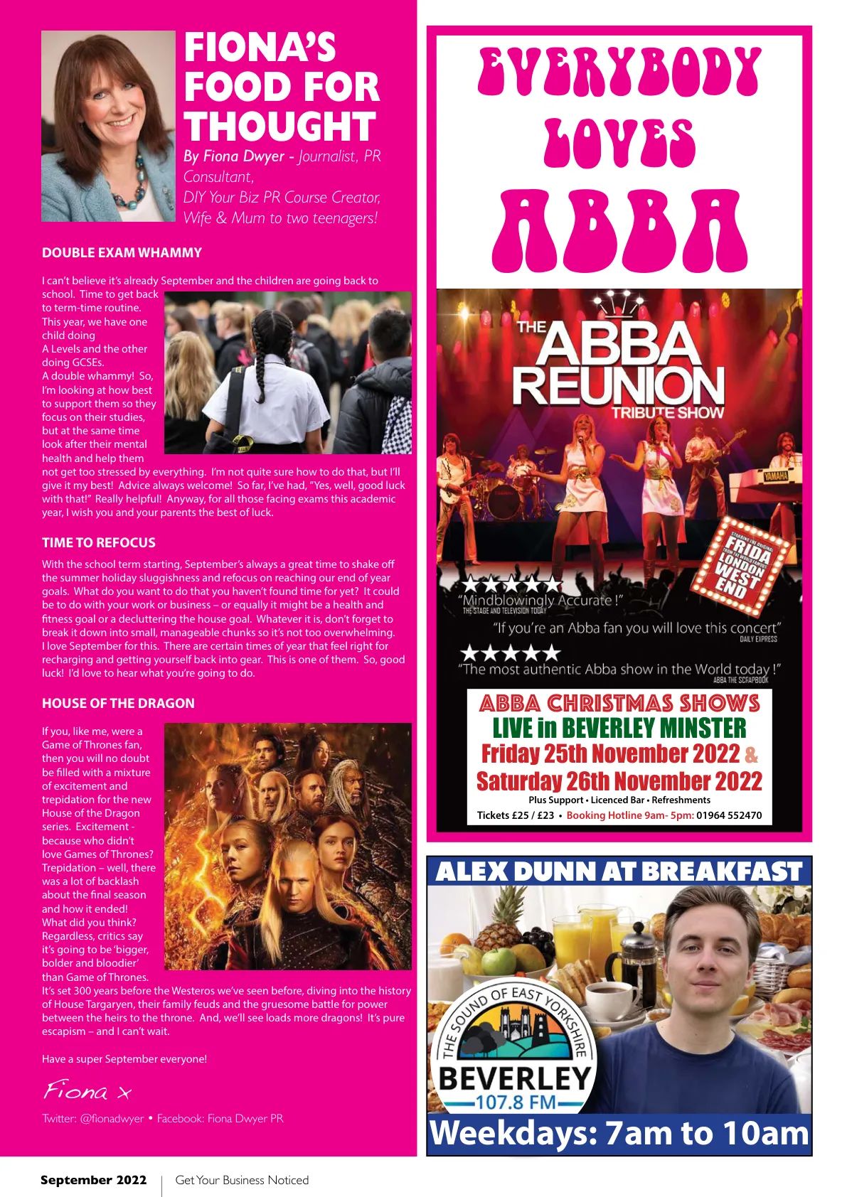 East Riding Magazine — September 2022 — Page 34 of 36