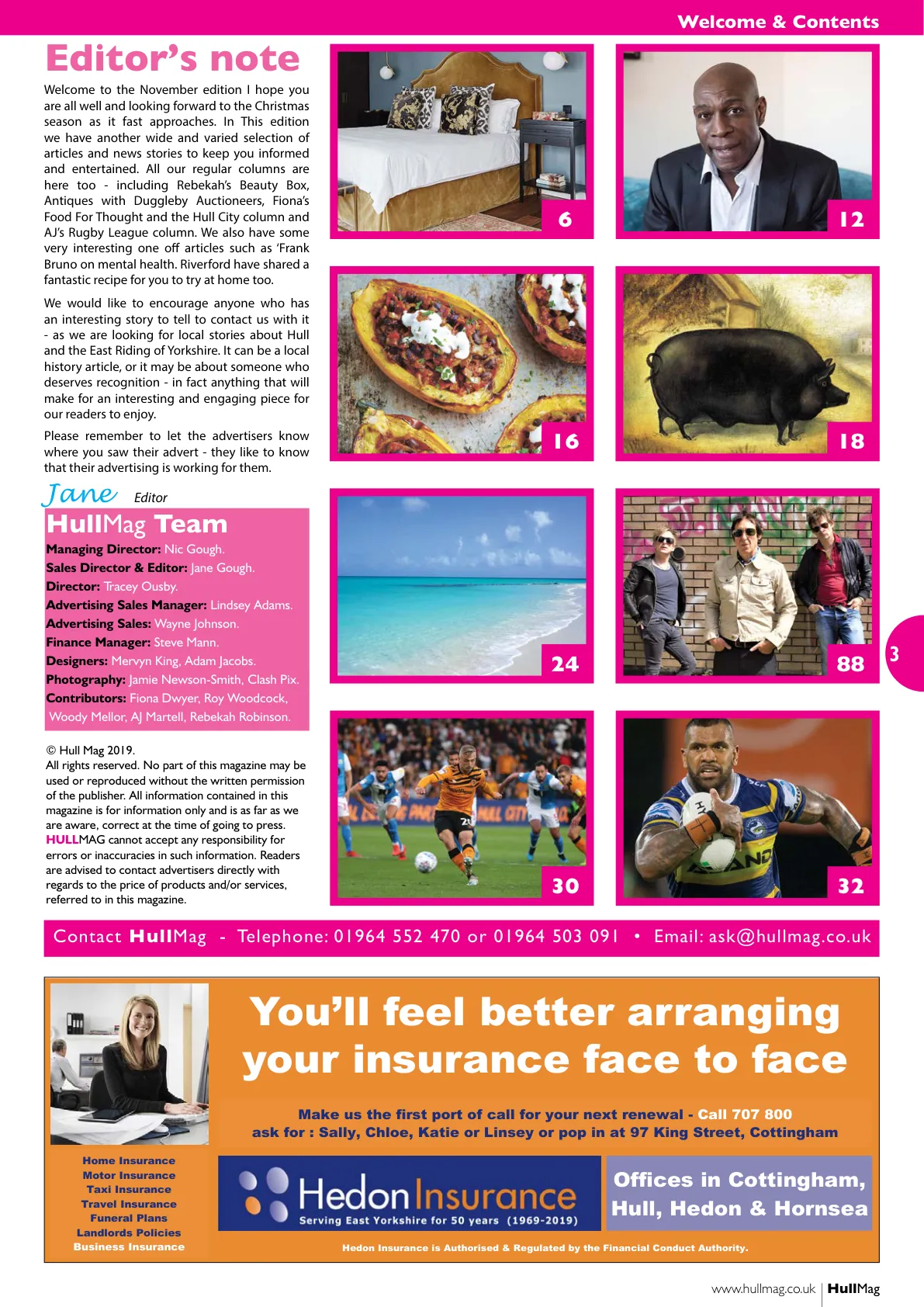 Hull Magazine — December 2019 — Page 3 of 36