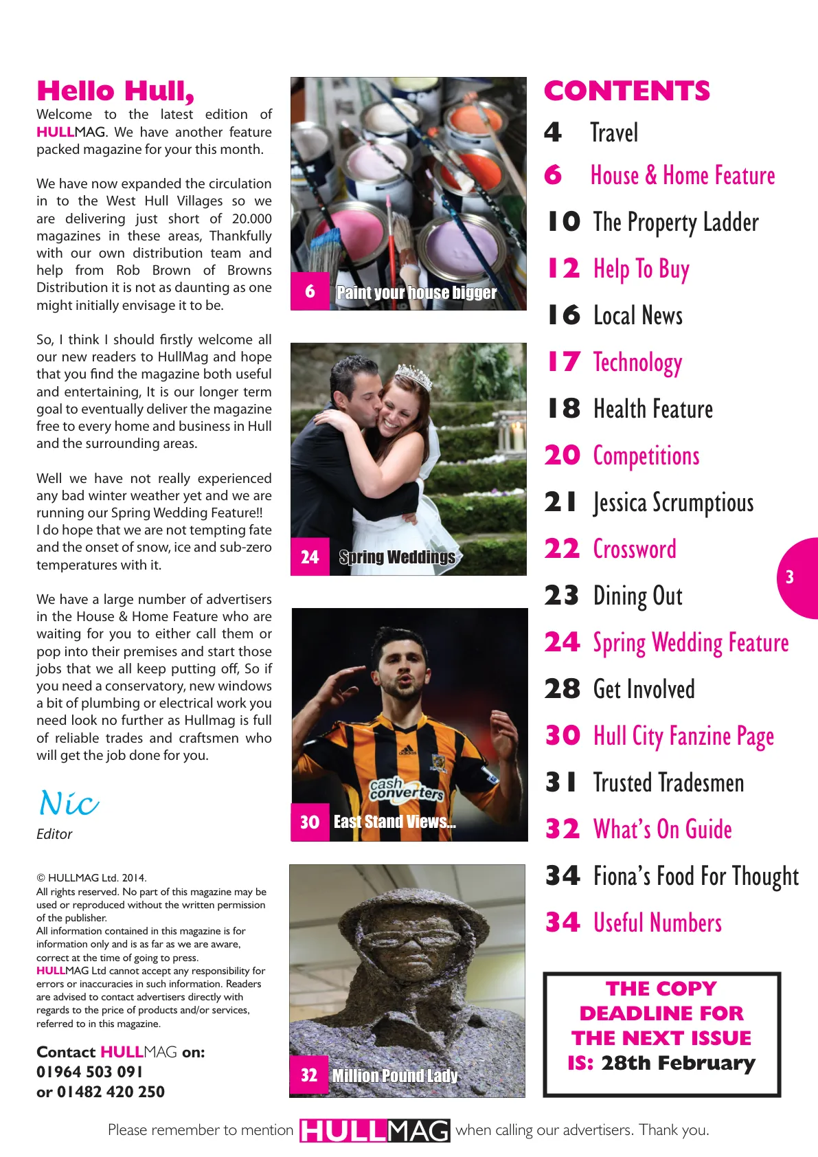 Hull Magazine — February 2014 — Page 3 of 36