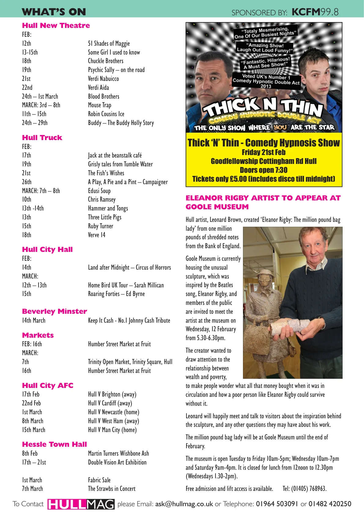 Hull Magazine — February 2014 — Page 32 of 36