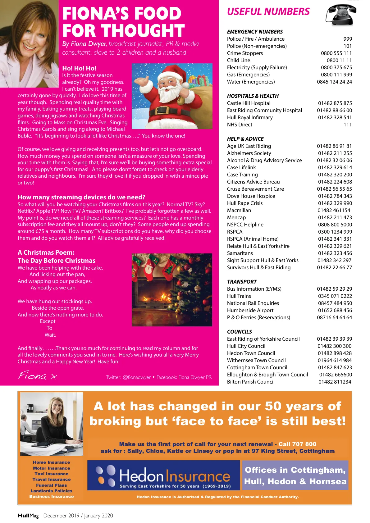 Hull Magazine — January 2020 — Page 34 of 36