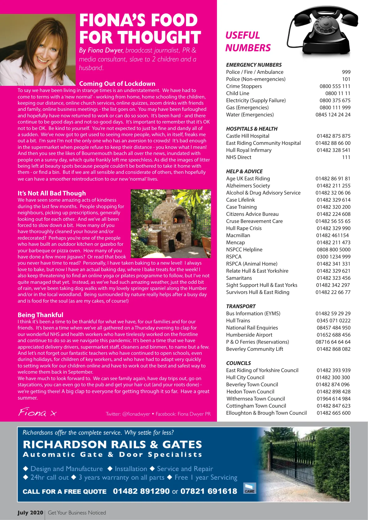 Hull Magazine — July 2020 (Issue 67) — Page 26 of 28