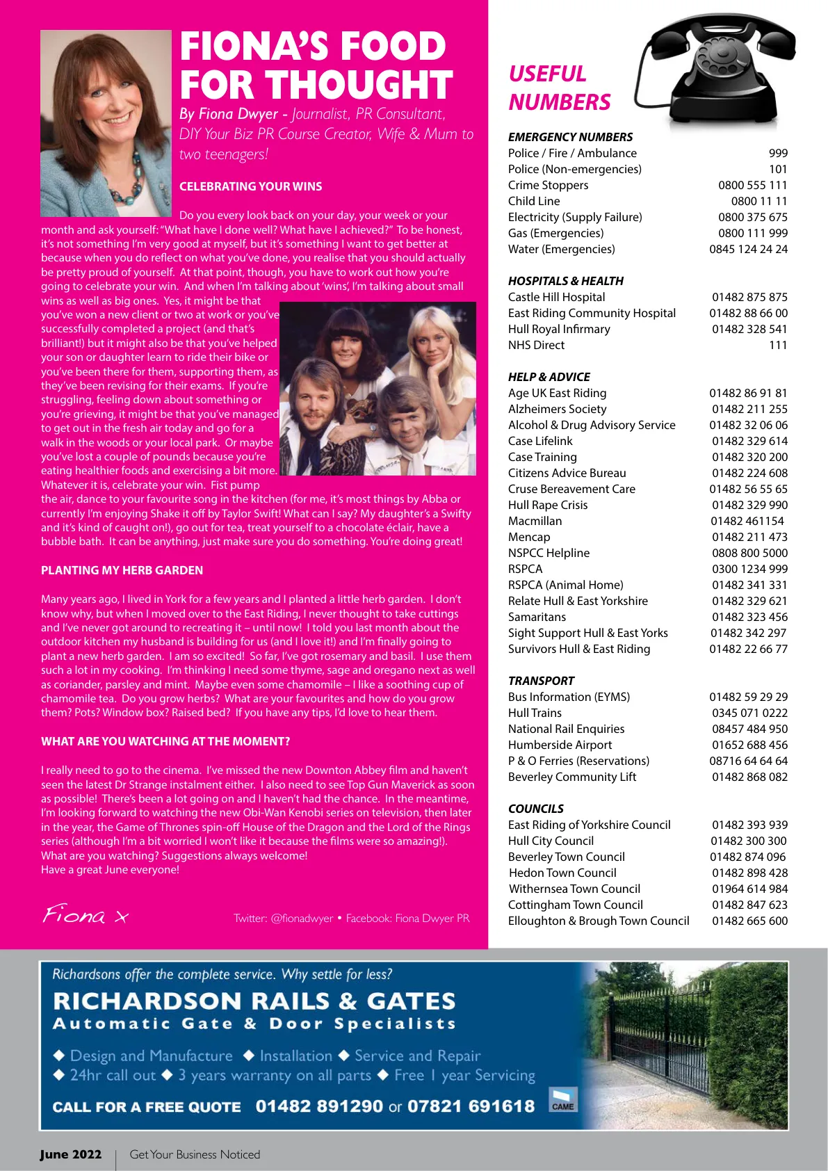 Hull Magazine — June 2022 — Page 34 of 36