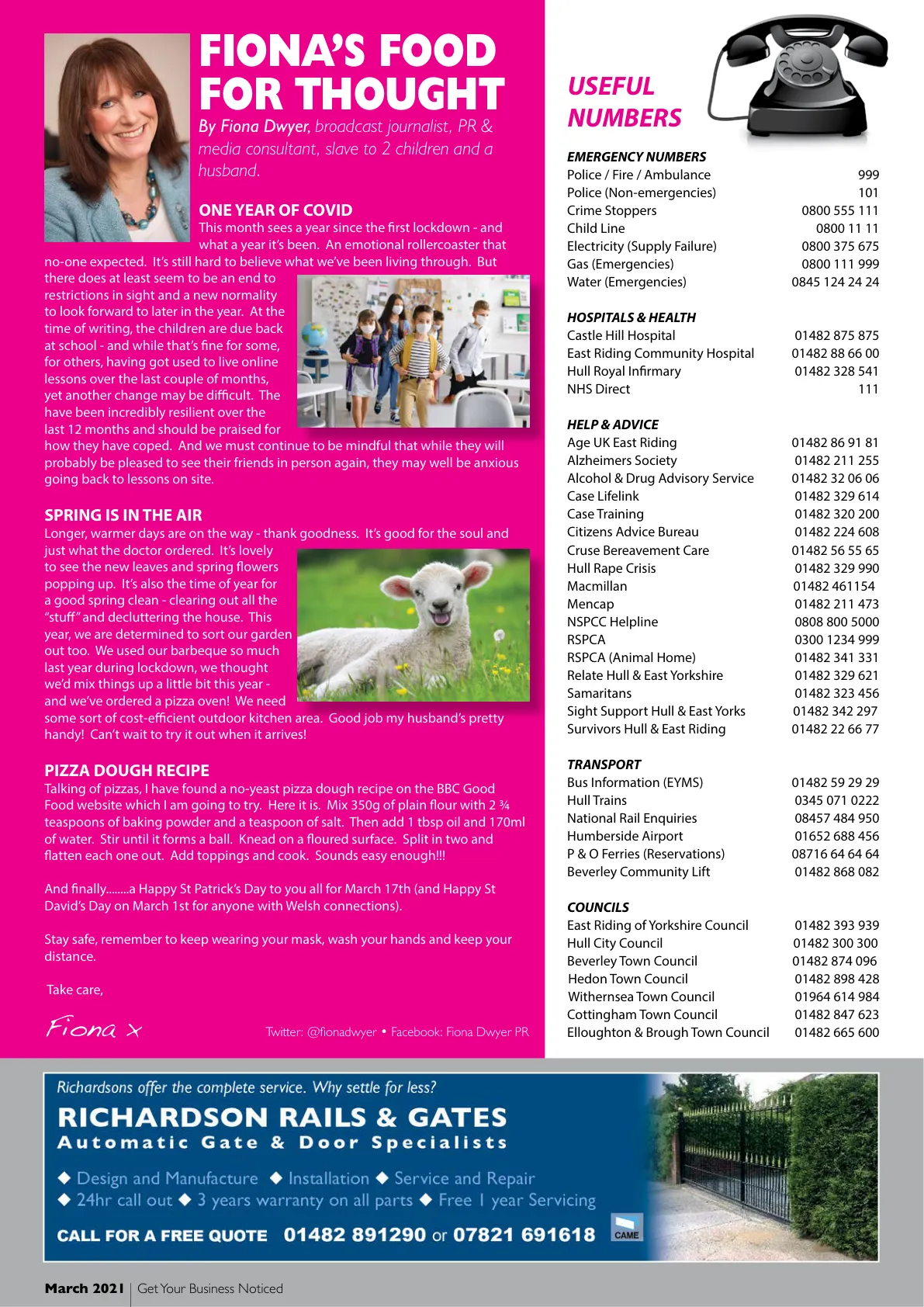 Hull Magazine — March 2021 — Page 34 of 36