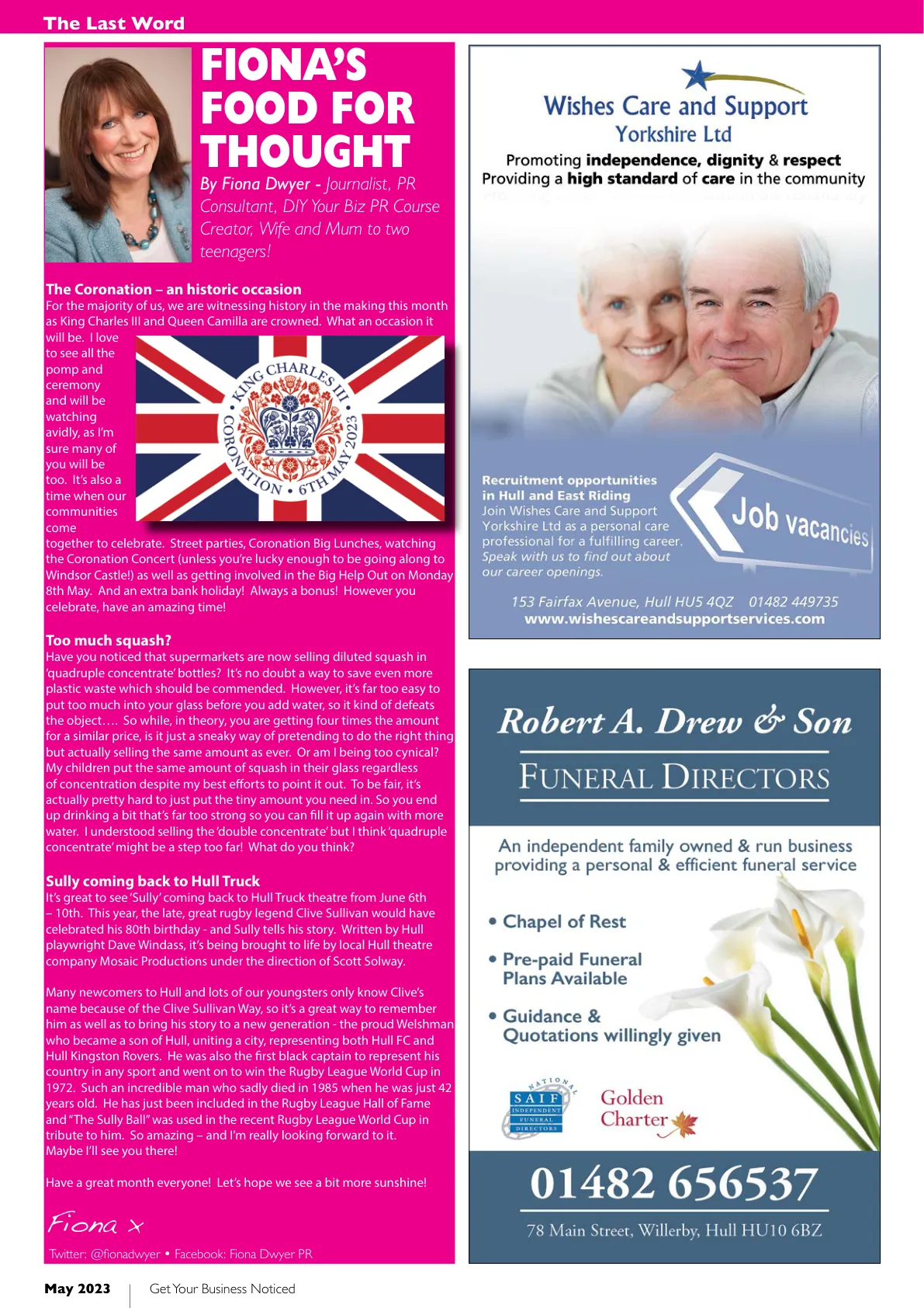 Hull Magazine — May 2023 — Page 34 of 36