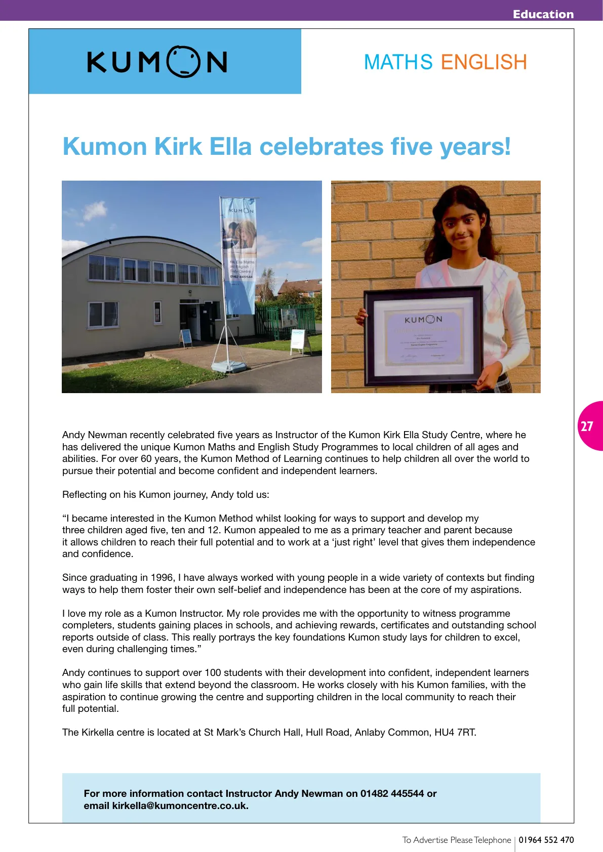 Hull Magazine — October 2021 — Page 27 of 44