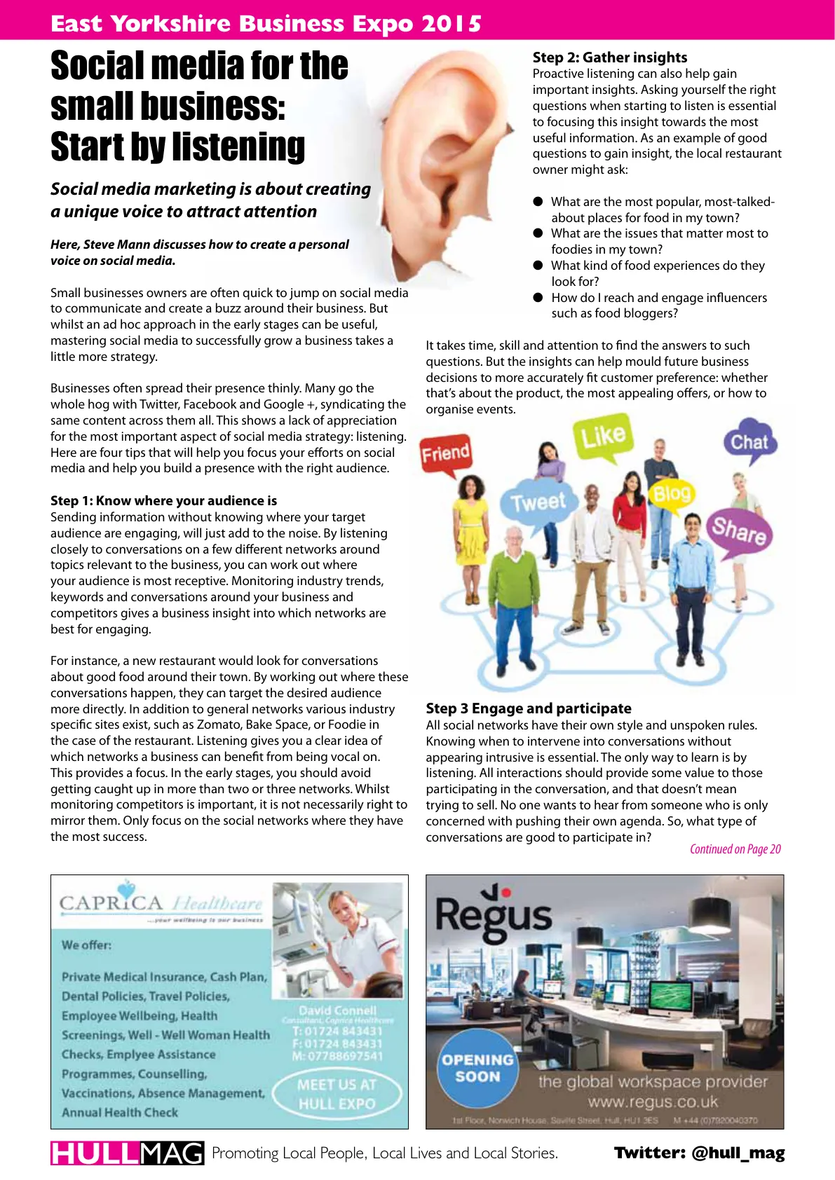 Hull Magazine — September 2015 — Page 18 of 36