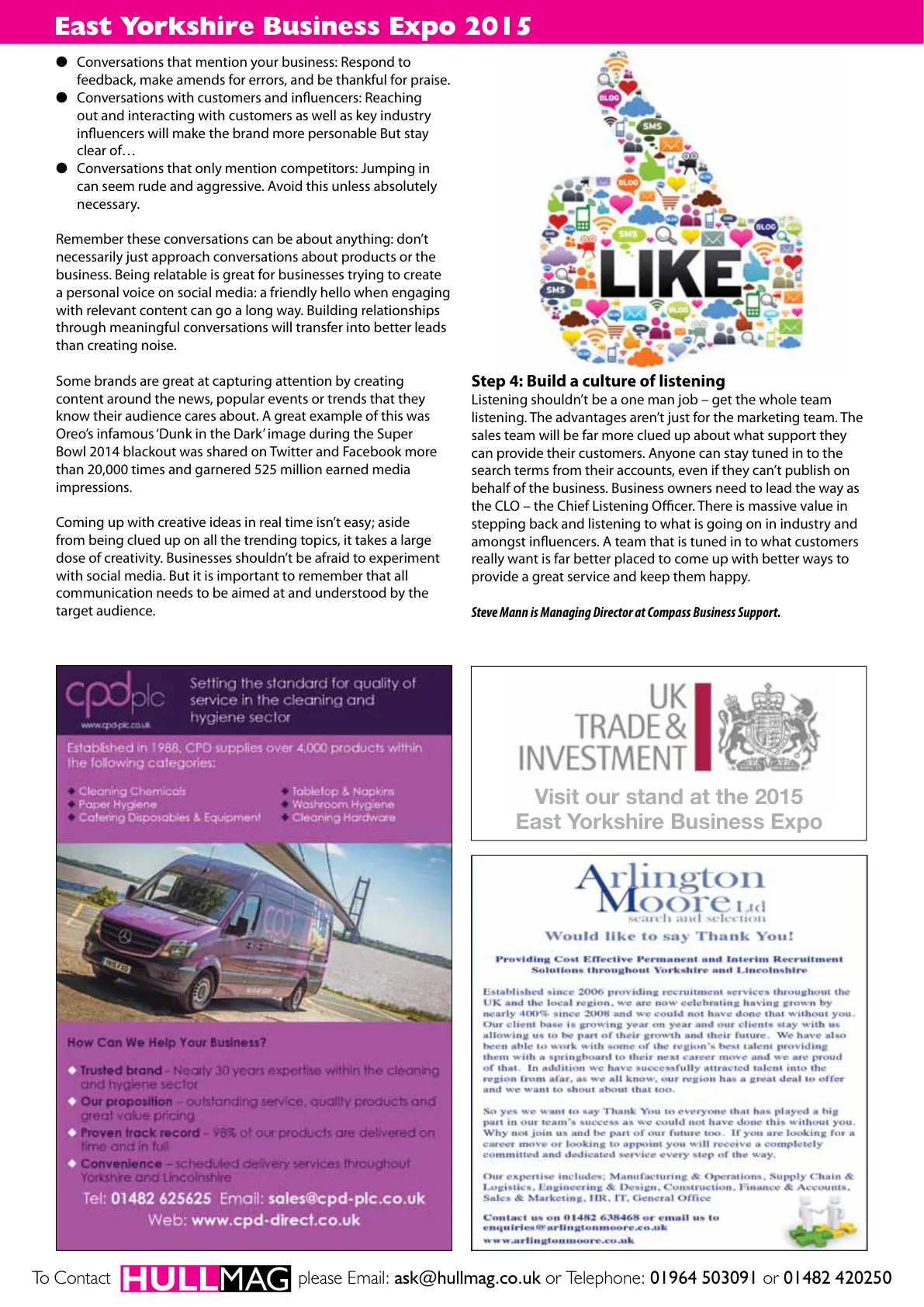 Hull Magazine — September 2015 — Page 20 of 36